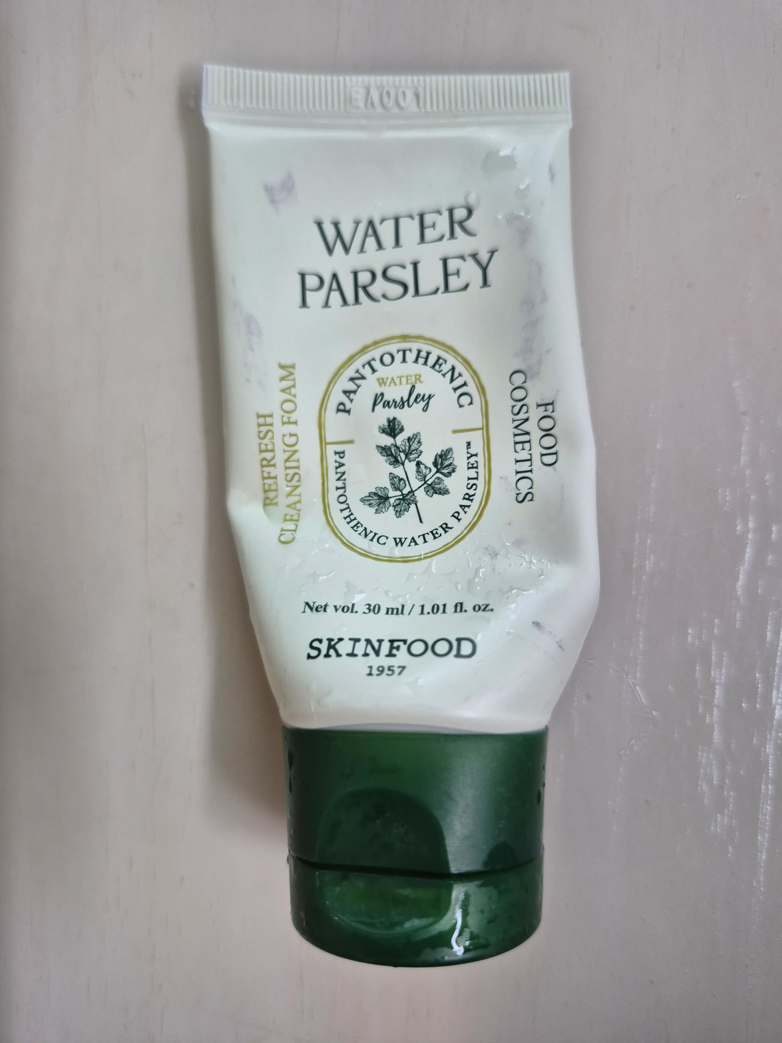 선택된 언니의파우치 리뷰 이미지 - [판토테닉 워터 파슬리 리프레쉬 클렌징 폼]