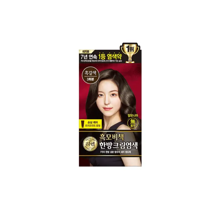 흑모비책 크림 염색약 [흑갈색]