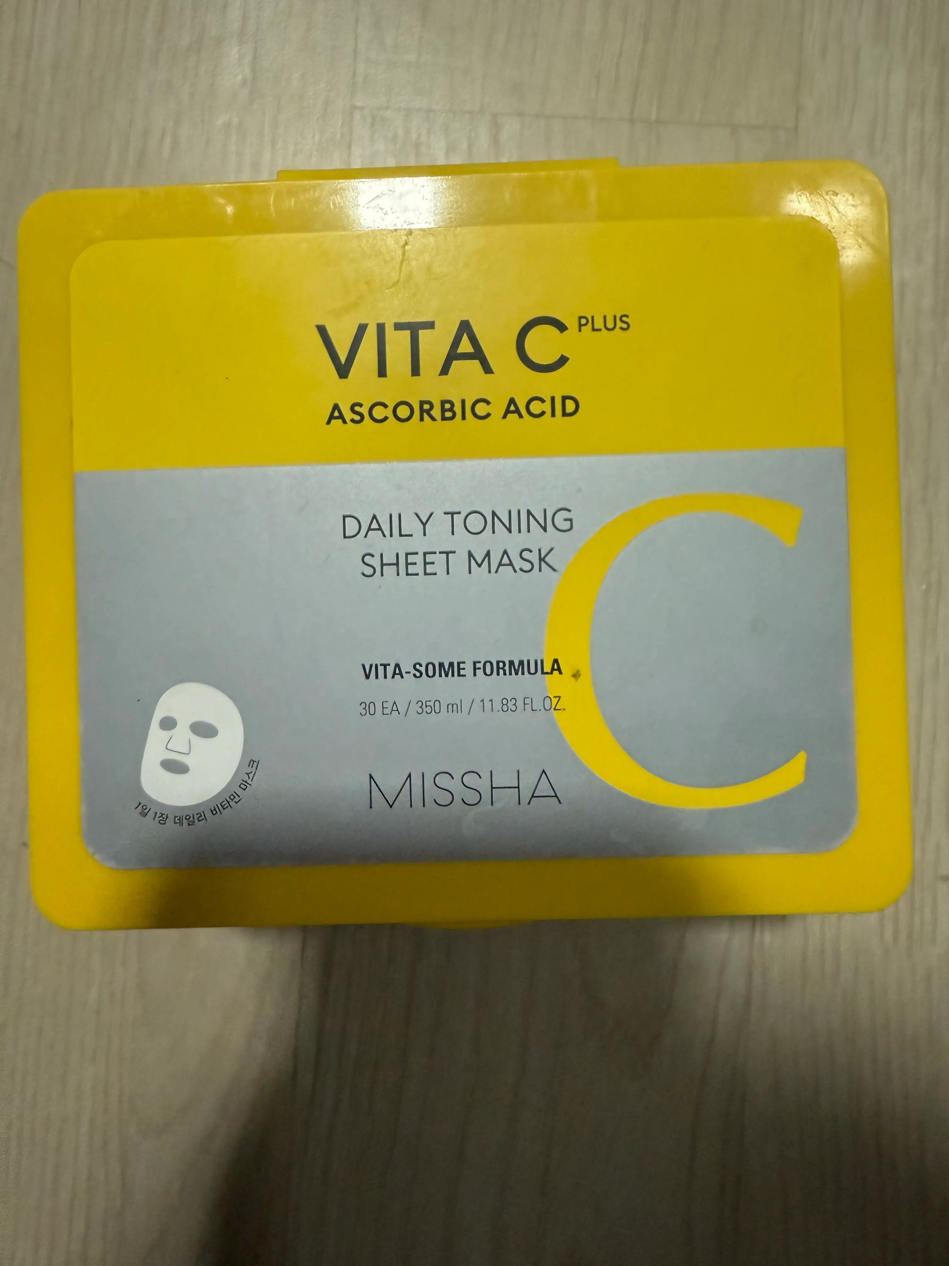 선택된 언니의파우치 리뷰 이미지 - [비타씨플러스 데일리 토닝 시트마스크]