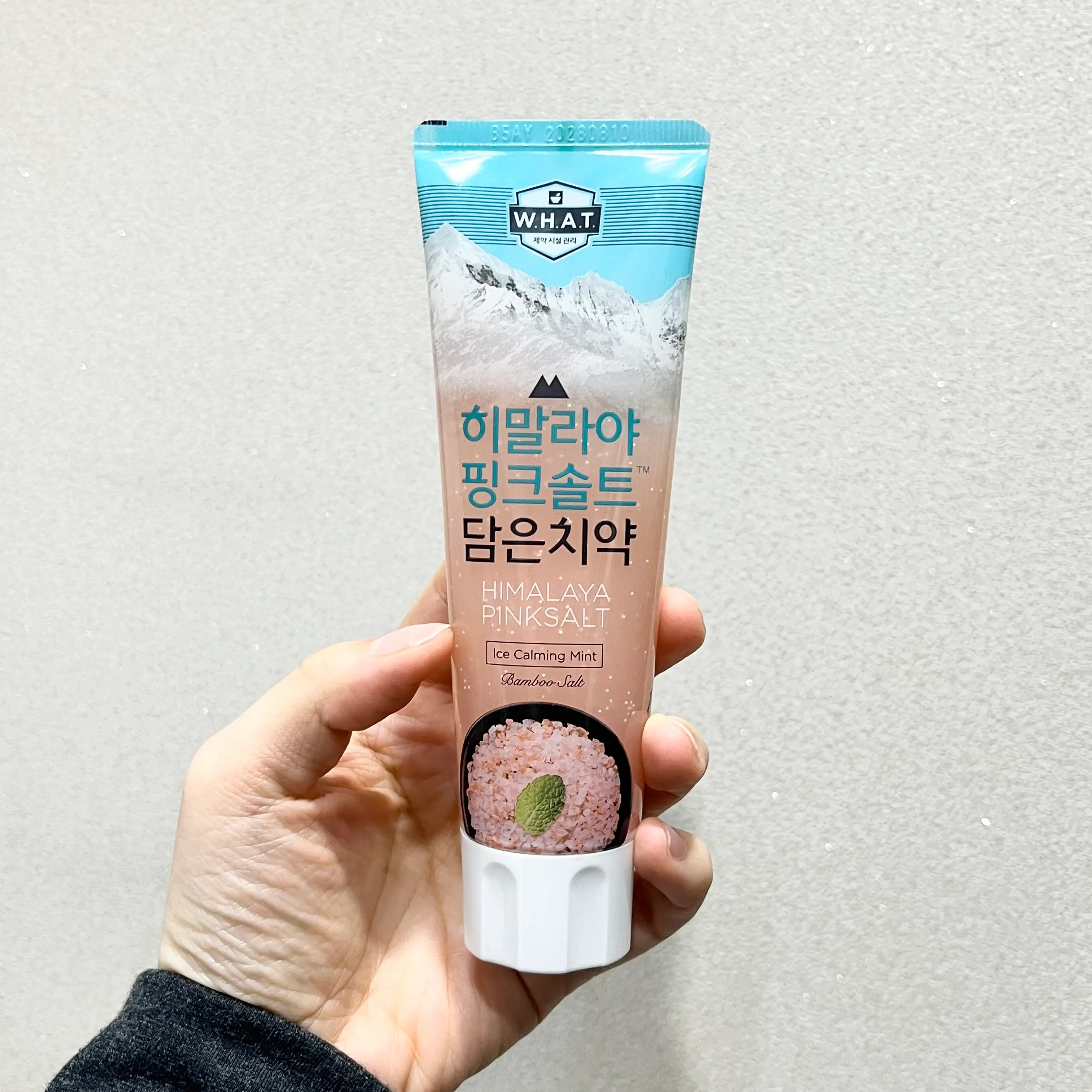 선택된 언니의파우치 리뷰 이미지 - [히말라야 핑크솔트 담은 치약 아이스 카밍 민트]