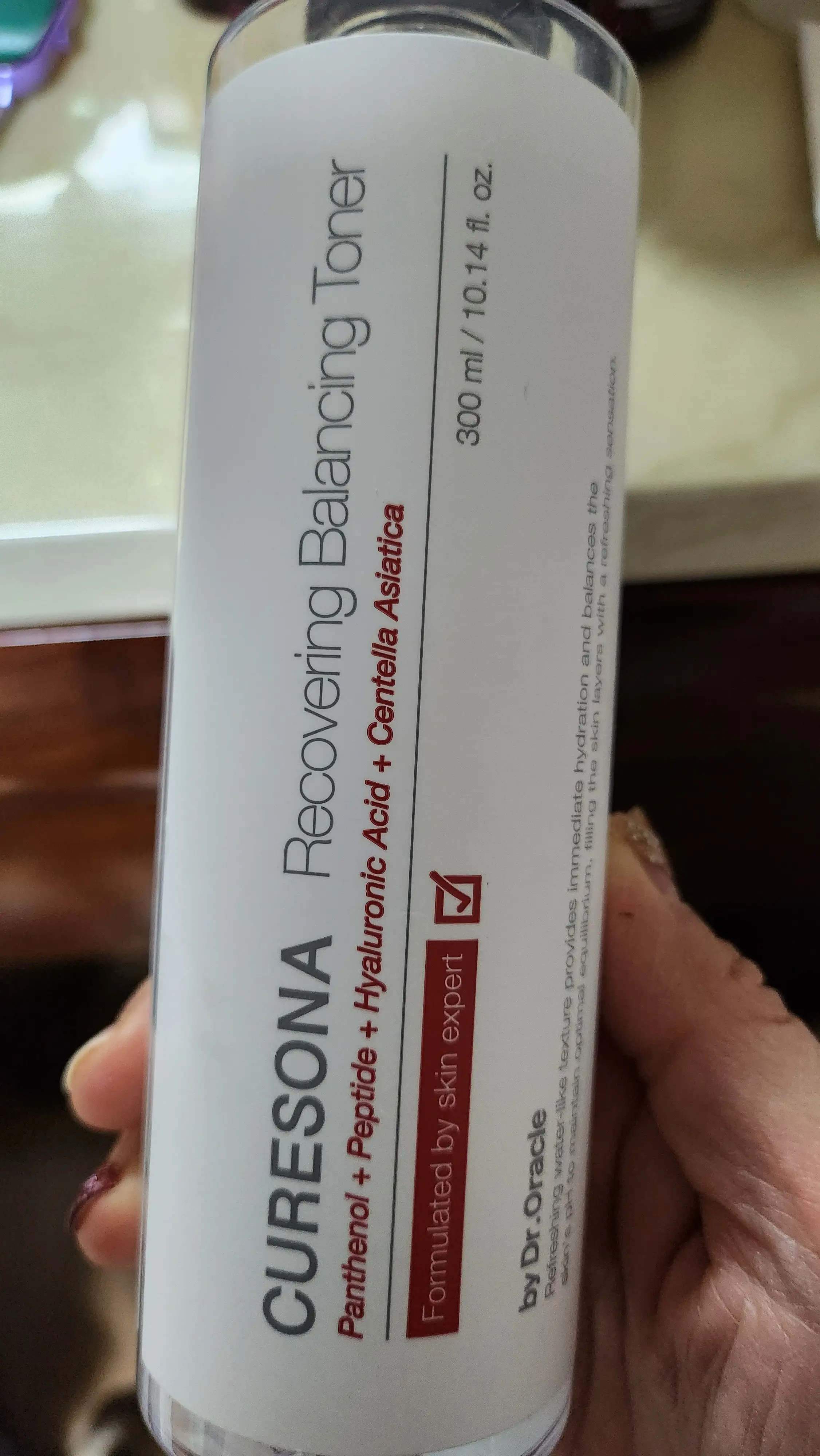 선택된 언니의파우치 리뷰 이미지 - [큐어소나 리커버링 밸런싱 토너]