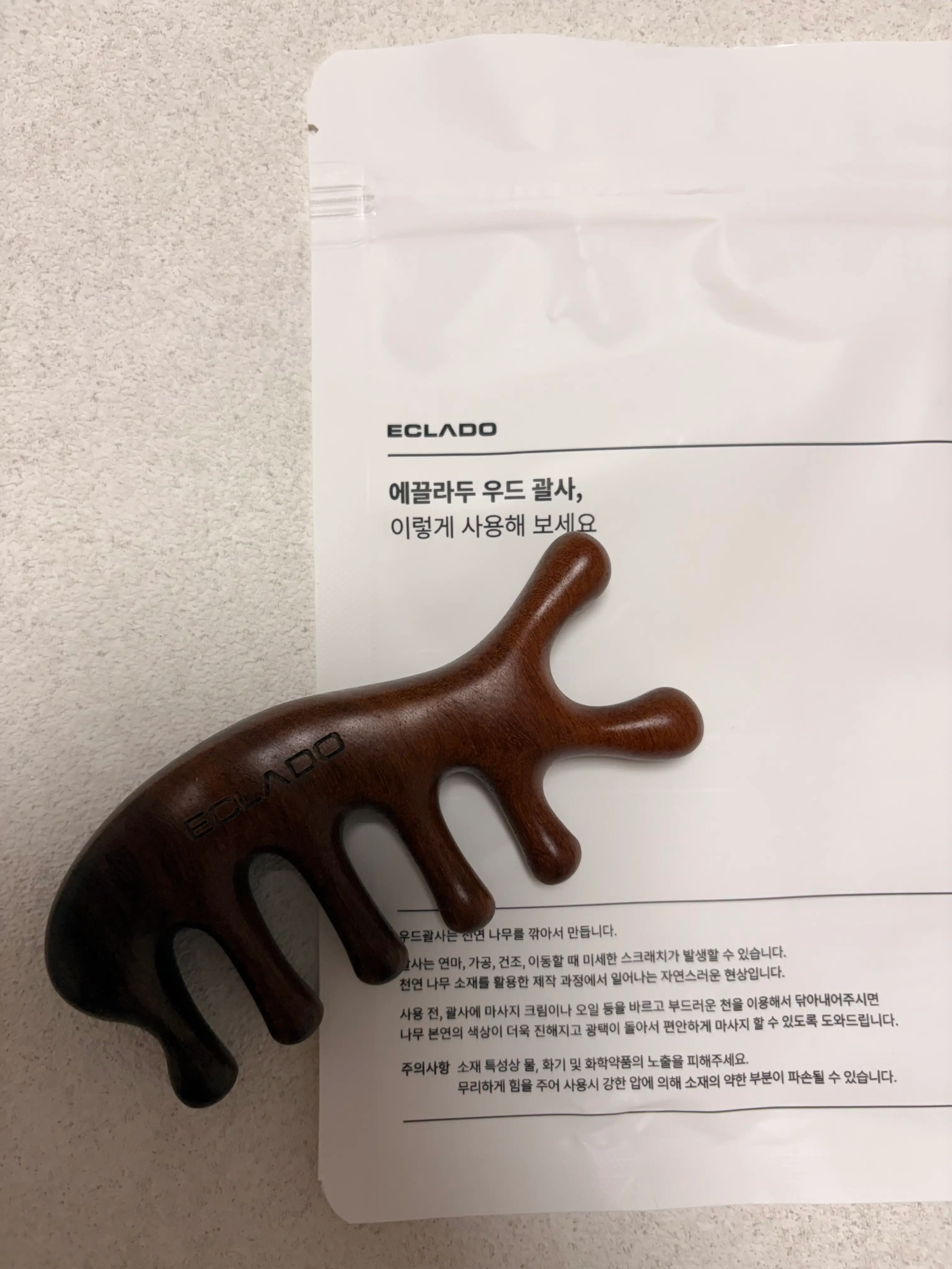 선택된 언니의파우치 리뷰 이미지 - [골든 샌달우드 빗 괄사]