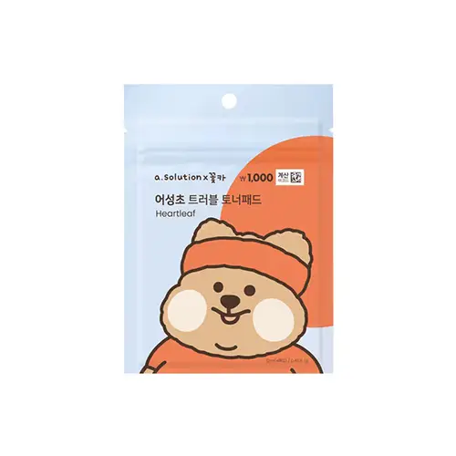 (에이솔루션X꽃카) 어성초 트러블 토너패드