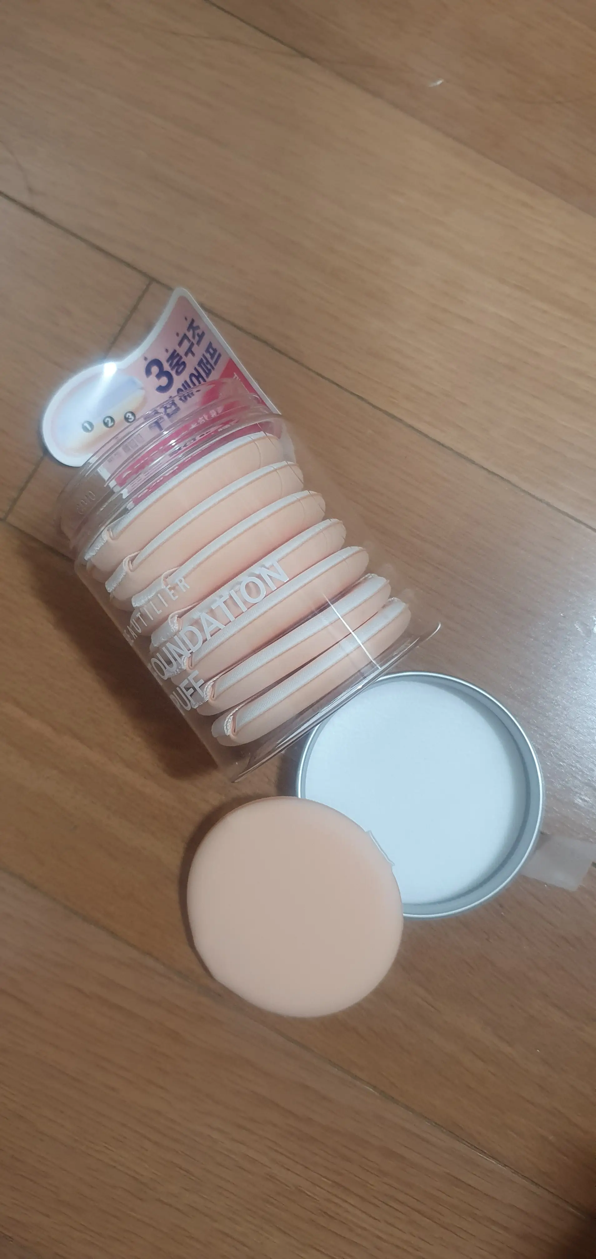 선택된 언니의파우치 리뷰 이미지 - [PU 에어퍼프 케이스 세트]