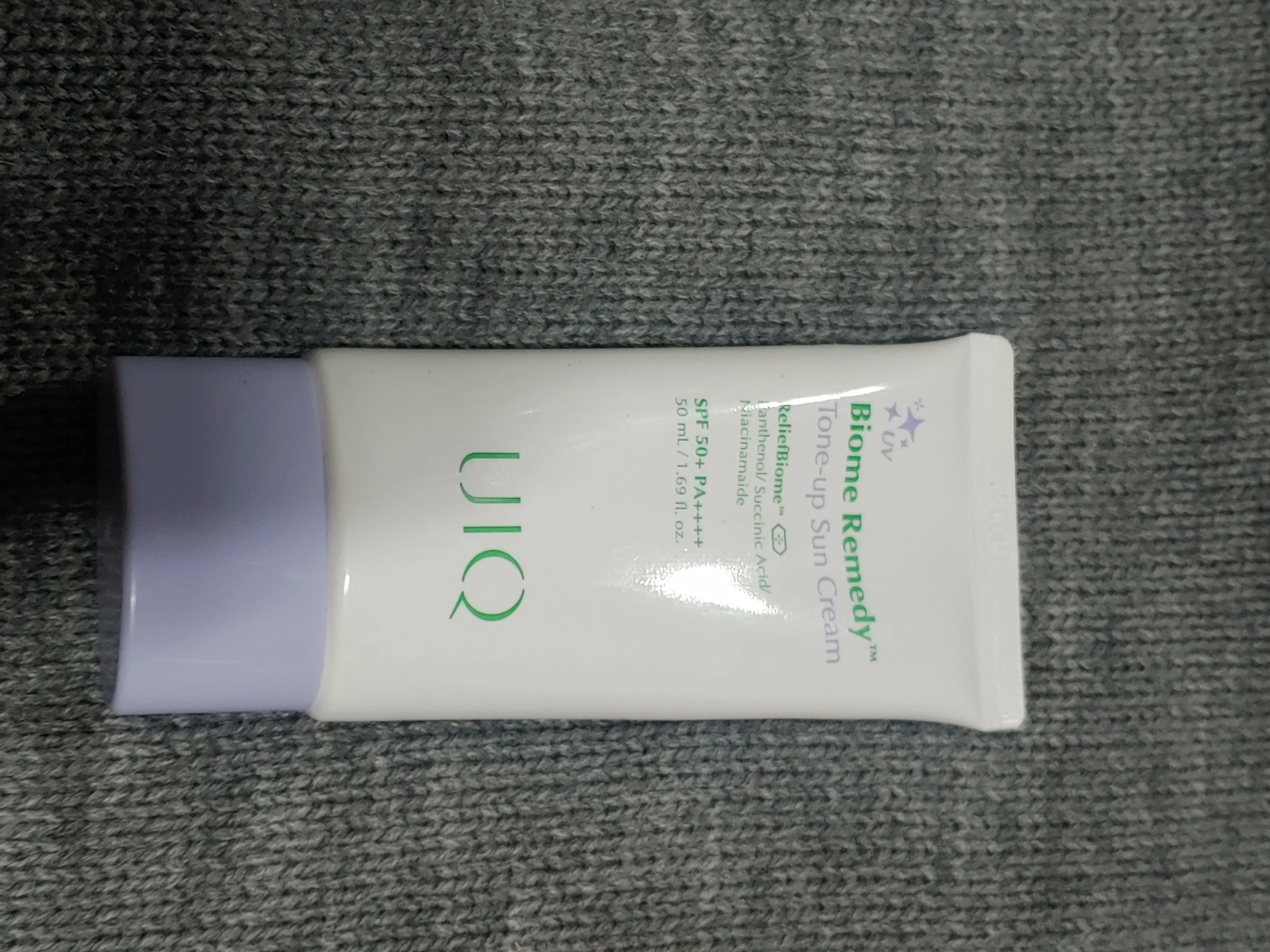 선택된 언니의파우치 리뷰 이미지 - [바이옴 레미디 톤업 선크림 보라]