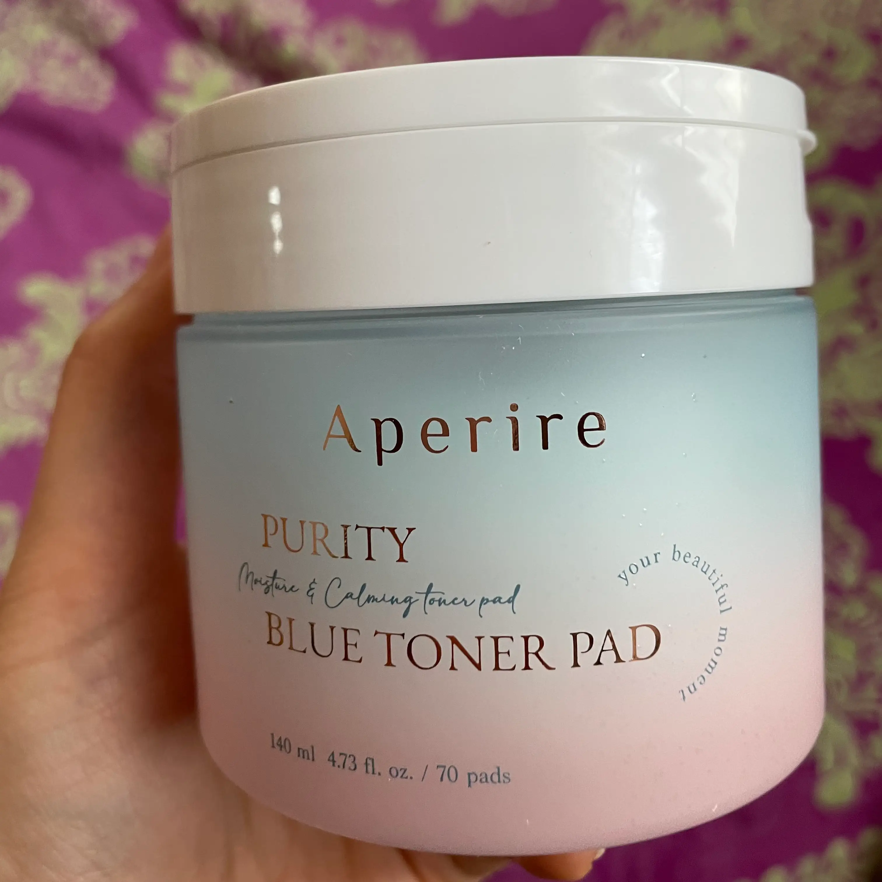 선택된 언니의파우치 리뷰 이미지 - [순수 블루 토너패드]