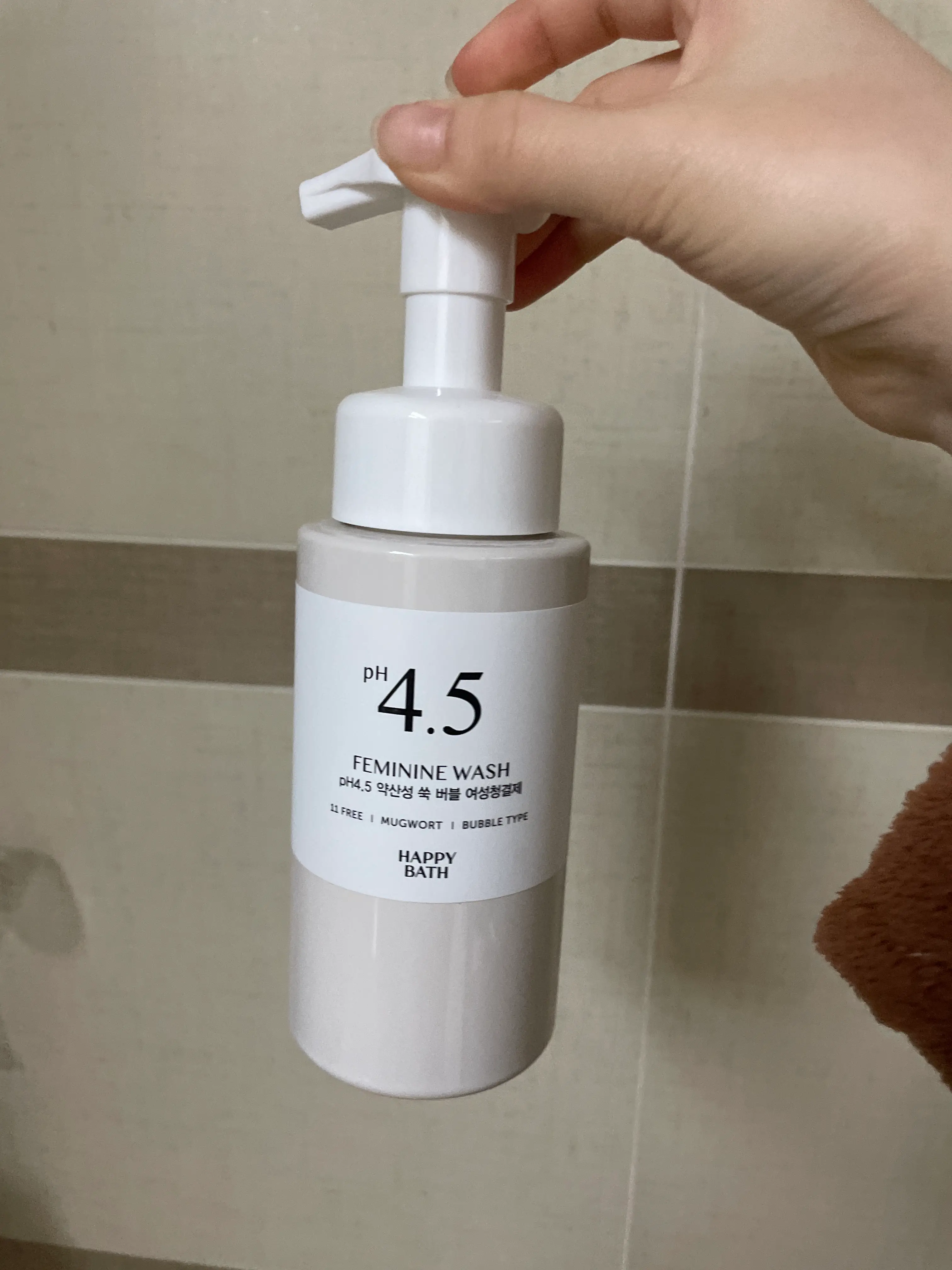 선택된 언니의파우치 리뷰 이미지 - [PH4.5 약산성 쑥 버블 여성청결제]