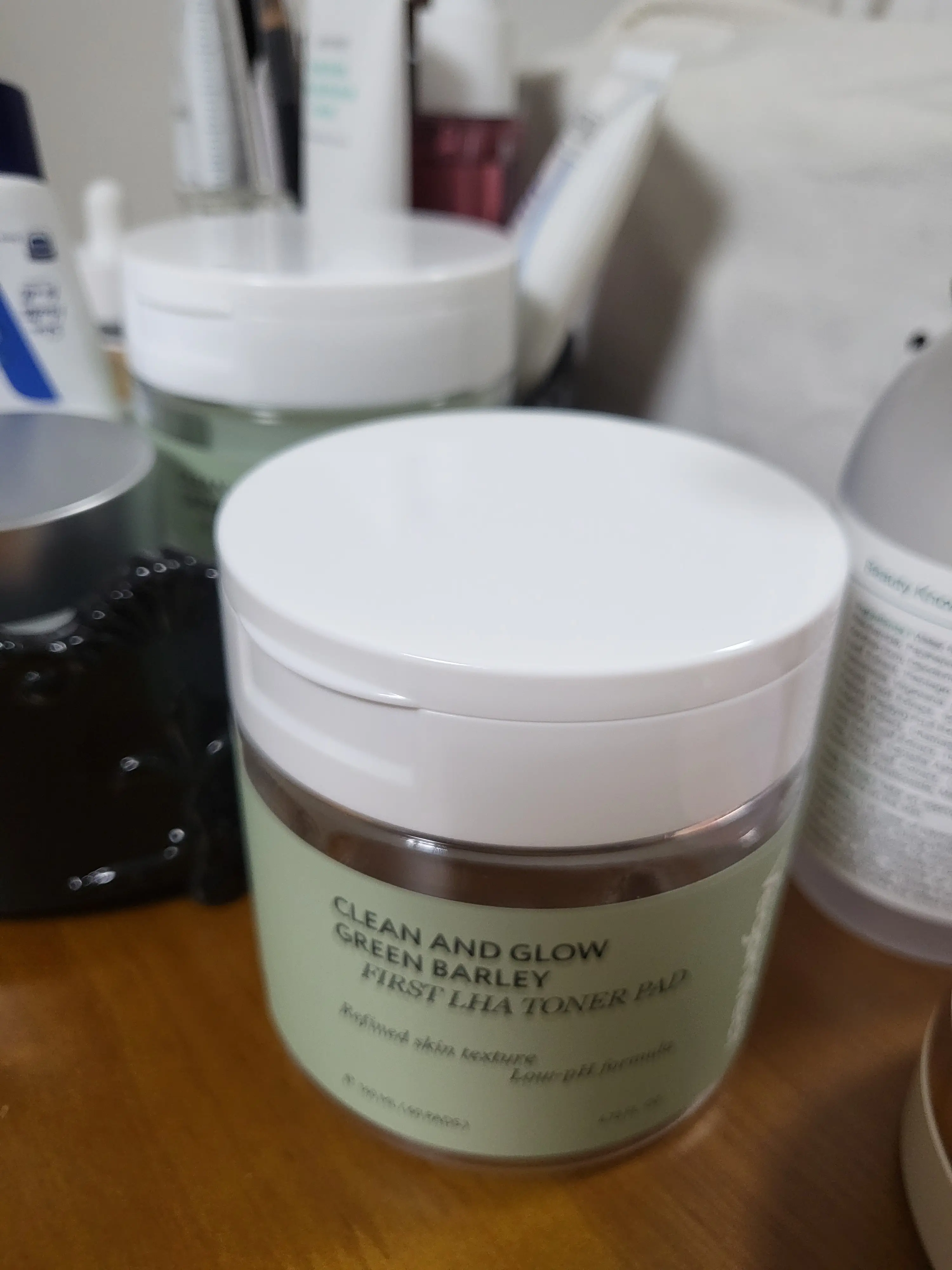 선택된 언니의파우치 리뷰 이미지 - [클린 앤 글로우 청보리 퍼스트 라하 토너 패드]