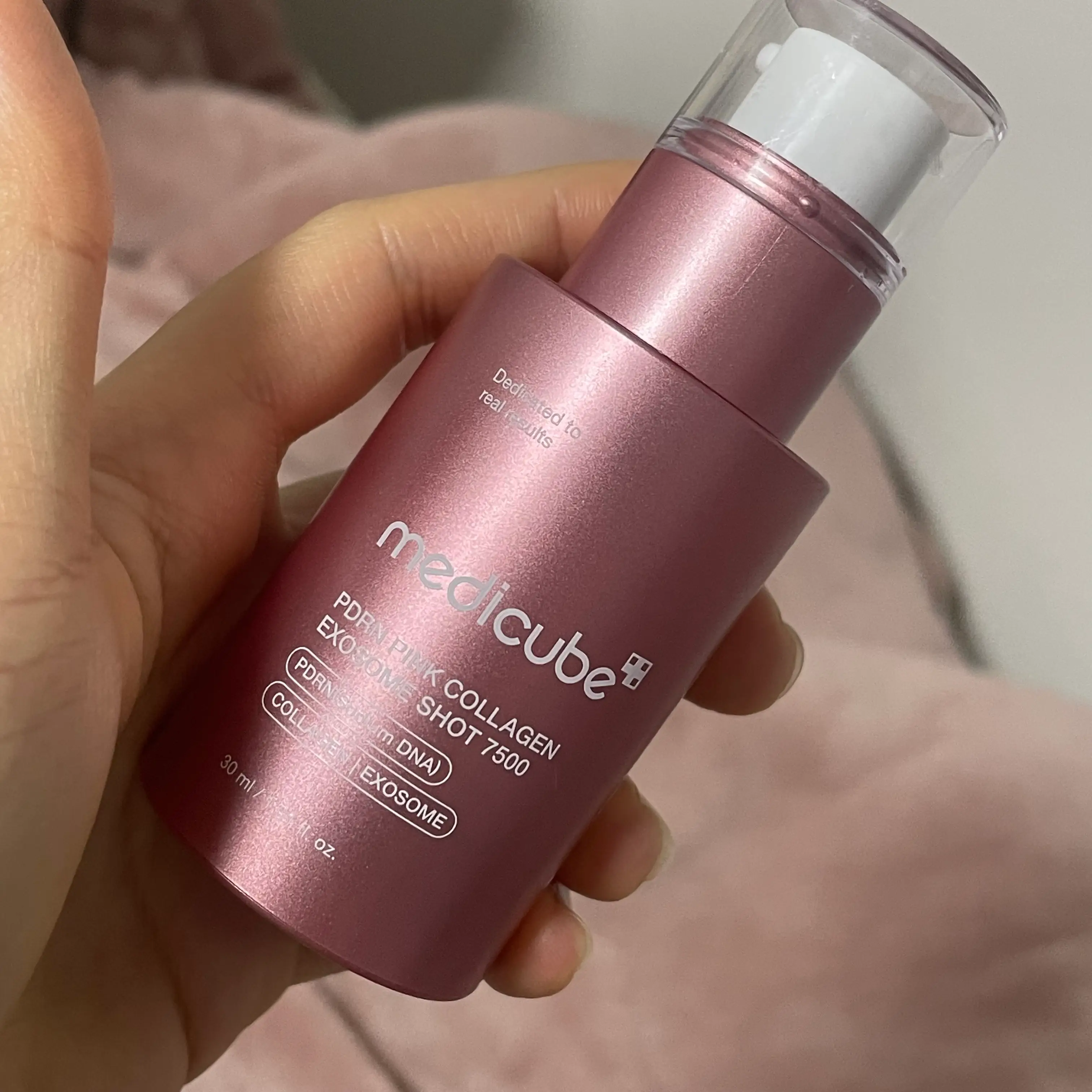 선택된 언니의파우치 리뷰 이미지 - [PDRN 핑크 콜라겐 엑소좀 샷 앰플 7500]