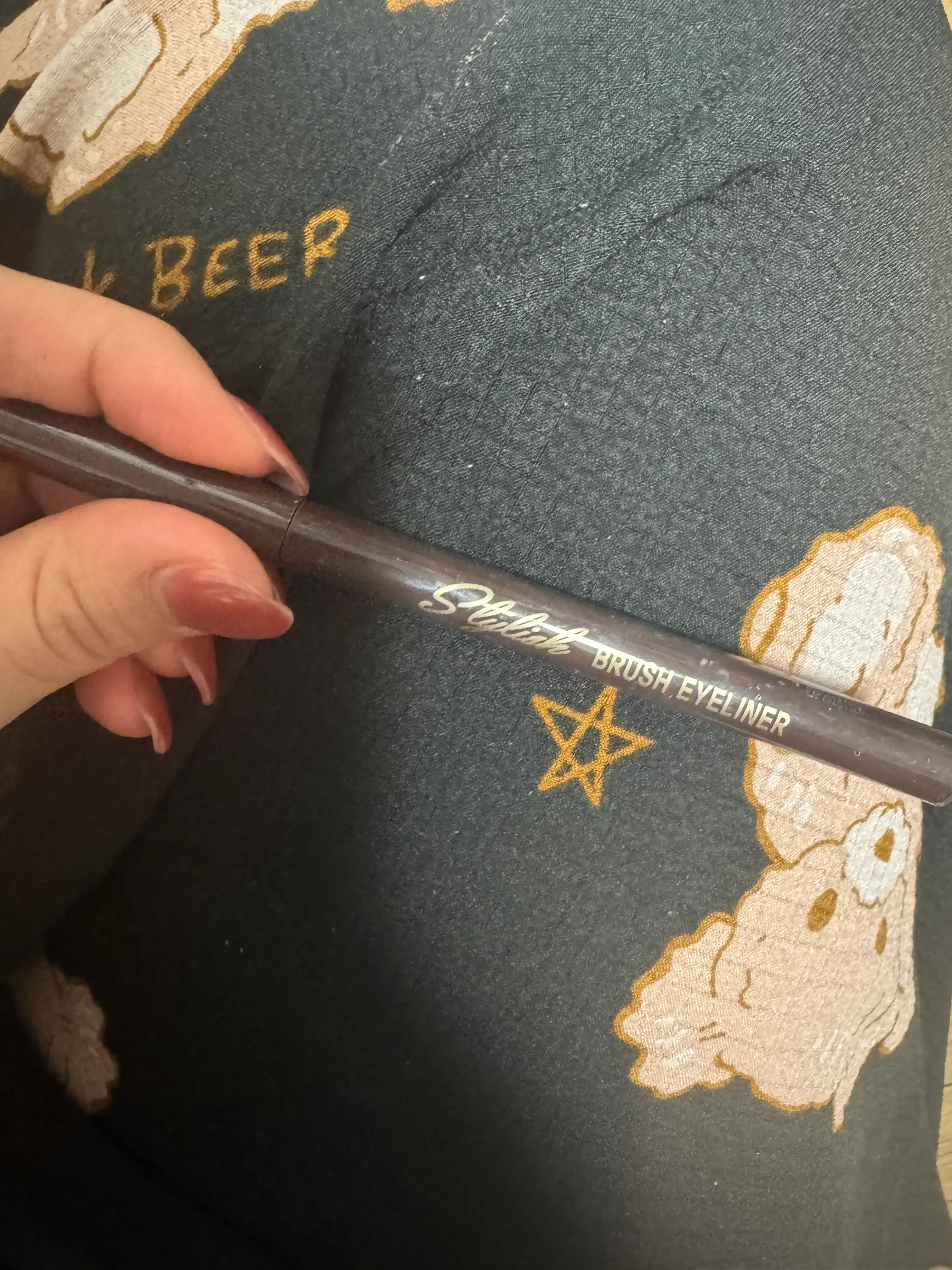 선택된 언니의파우치 리뷰 이미지 - [스타일리쉬 붓펜 아이라이너 [브라운]]