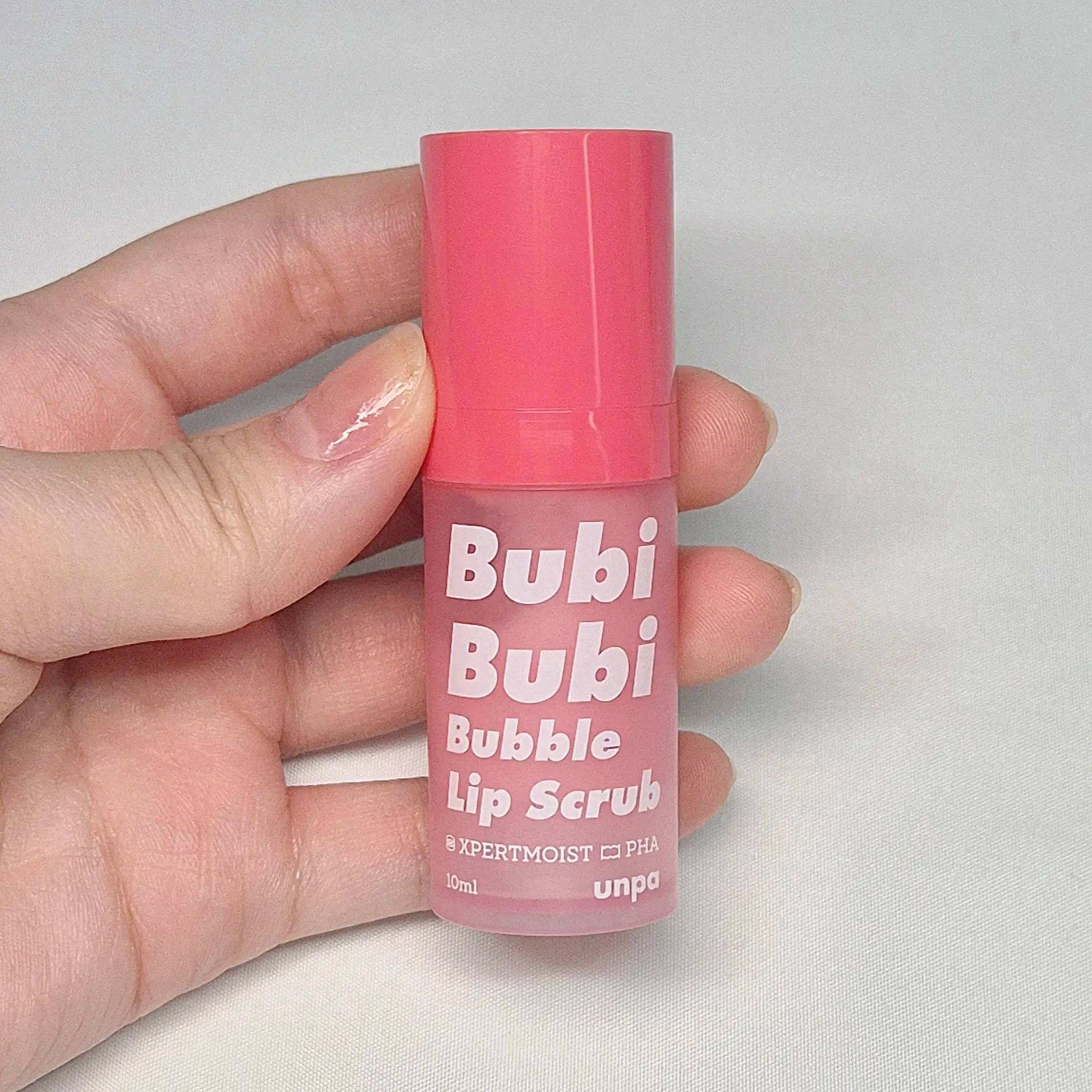 선택된 언니의파우치 리뷰 이미지 - [언파 부비부비 버블 립 스크럽]