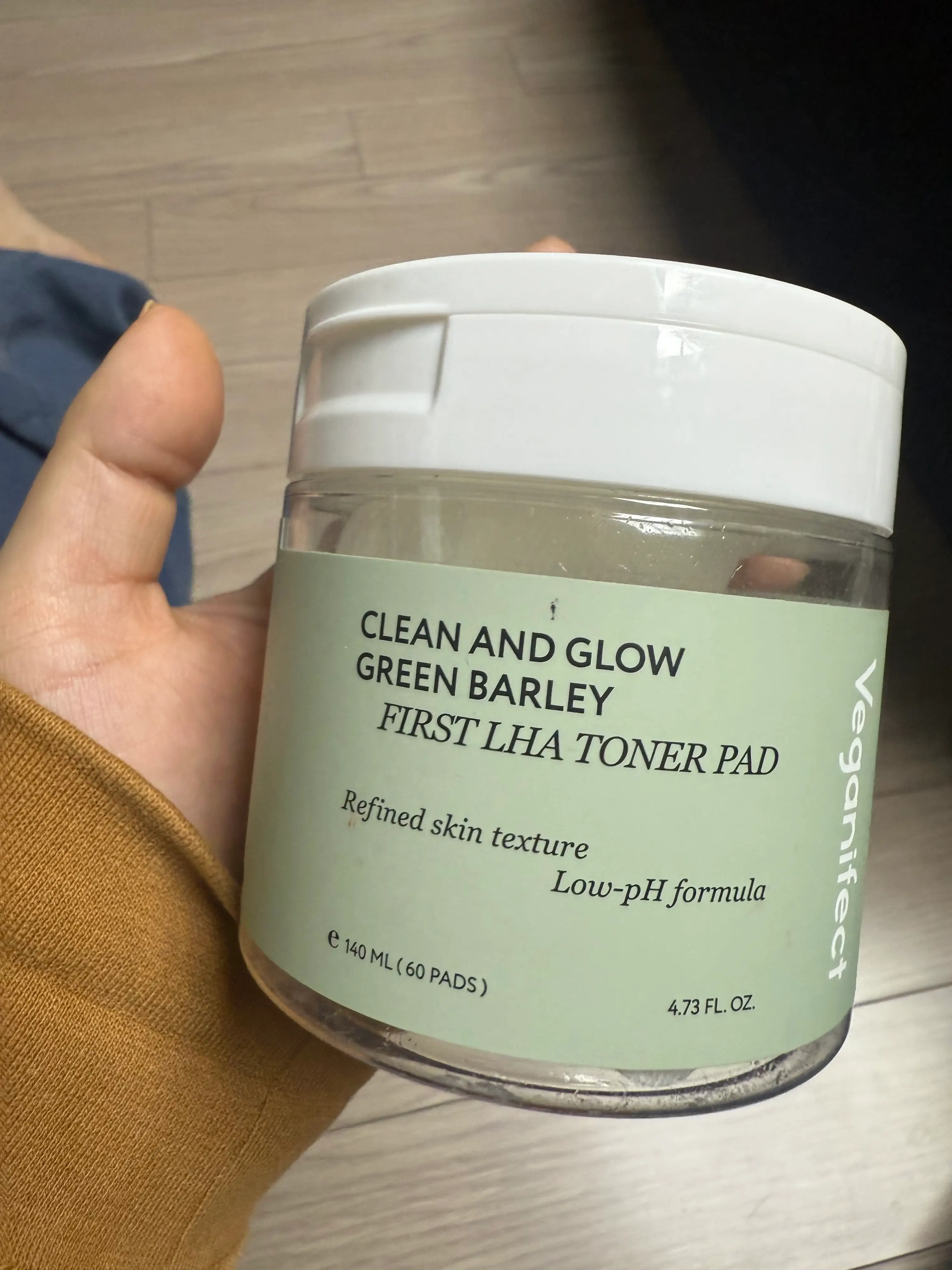 선택된 언니의파우치 리뷰 이미지 - [클린 앤 글로우 청보리 퍼스트 라하 토너 패드]