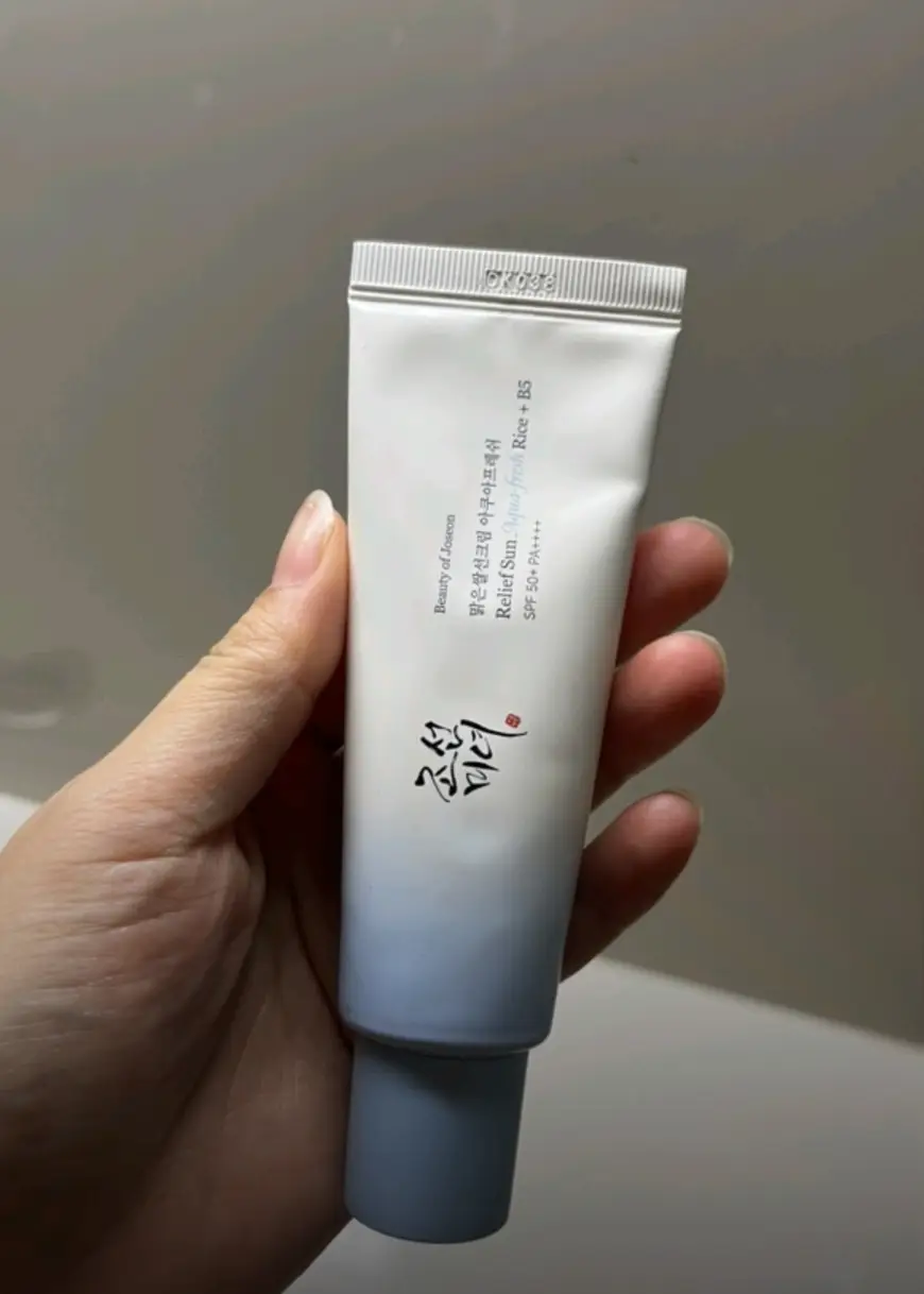 선택된 언니의파우치 리뷰 이미지 - [맑은쌀선크림 아쿠아 프레쉬]
