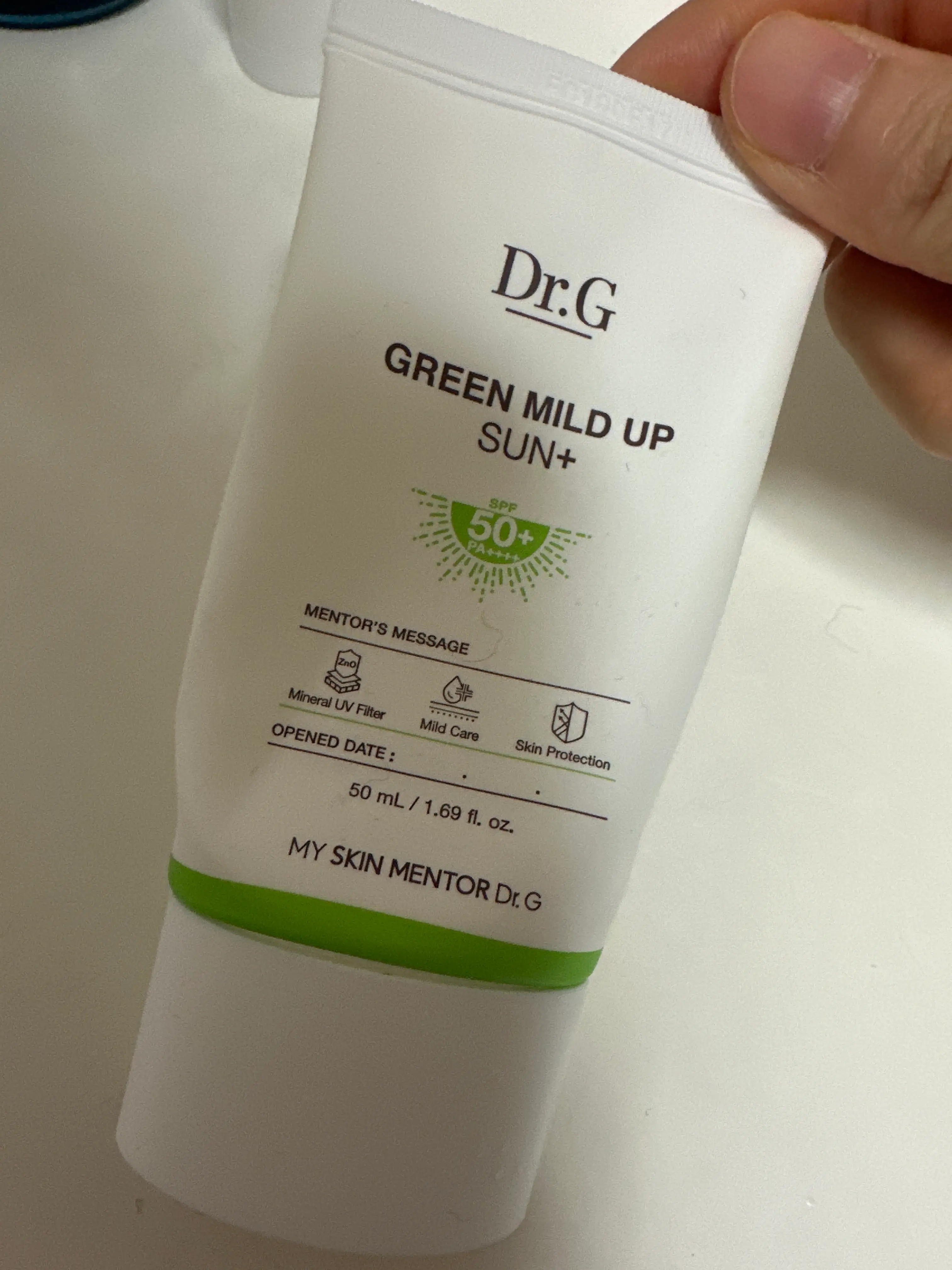 선택된 언니의파우치 리뷰 이미지 - [그린 마일드 업 선 플러스]