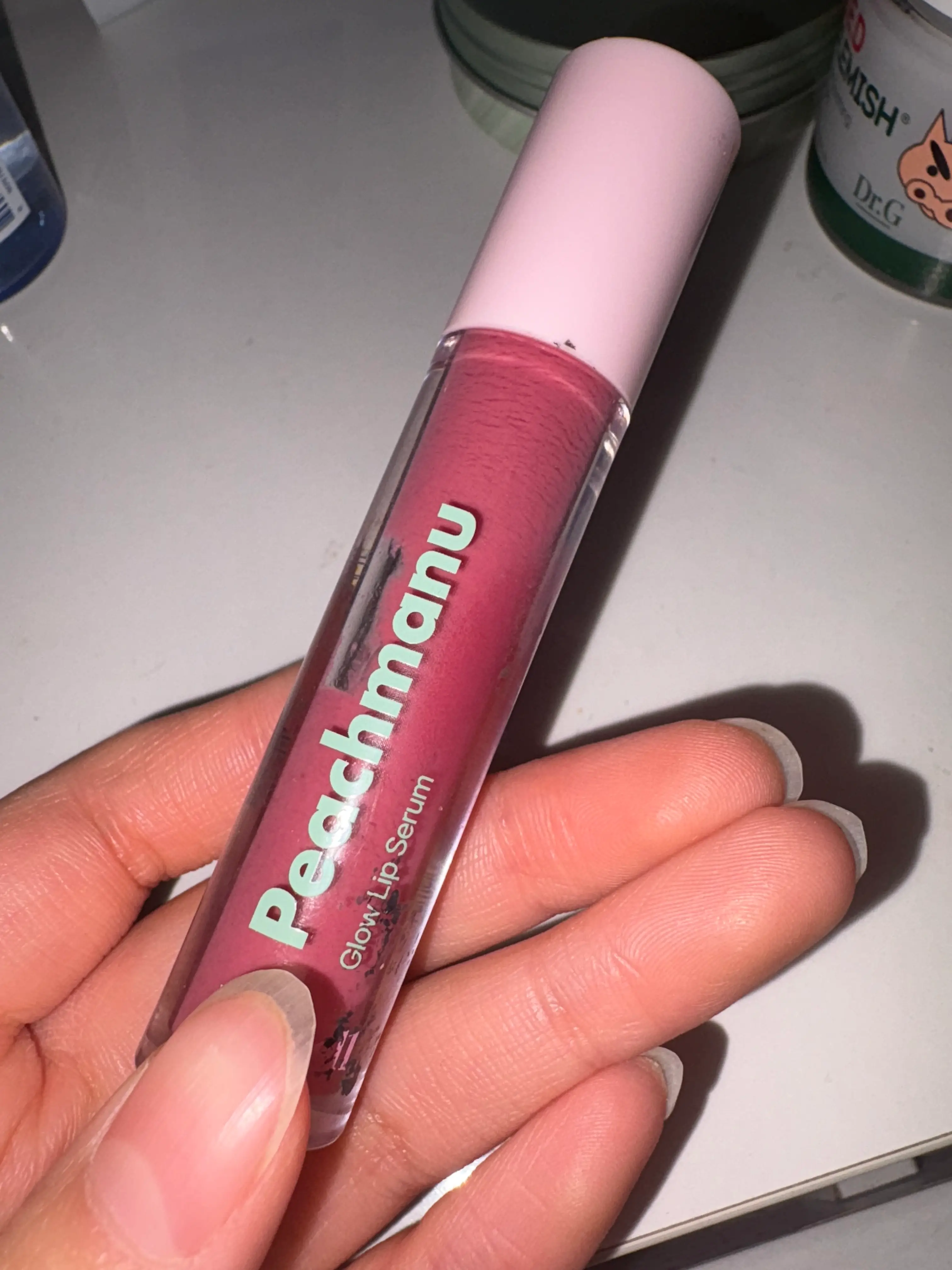 선택된 언니의파우치 리뷰 이미지 - [피치마누 글로우 립 세럼]