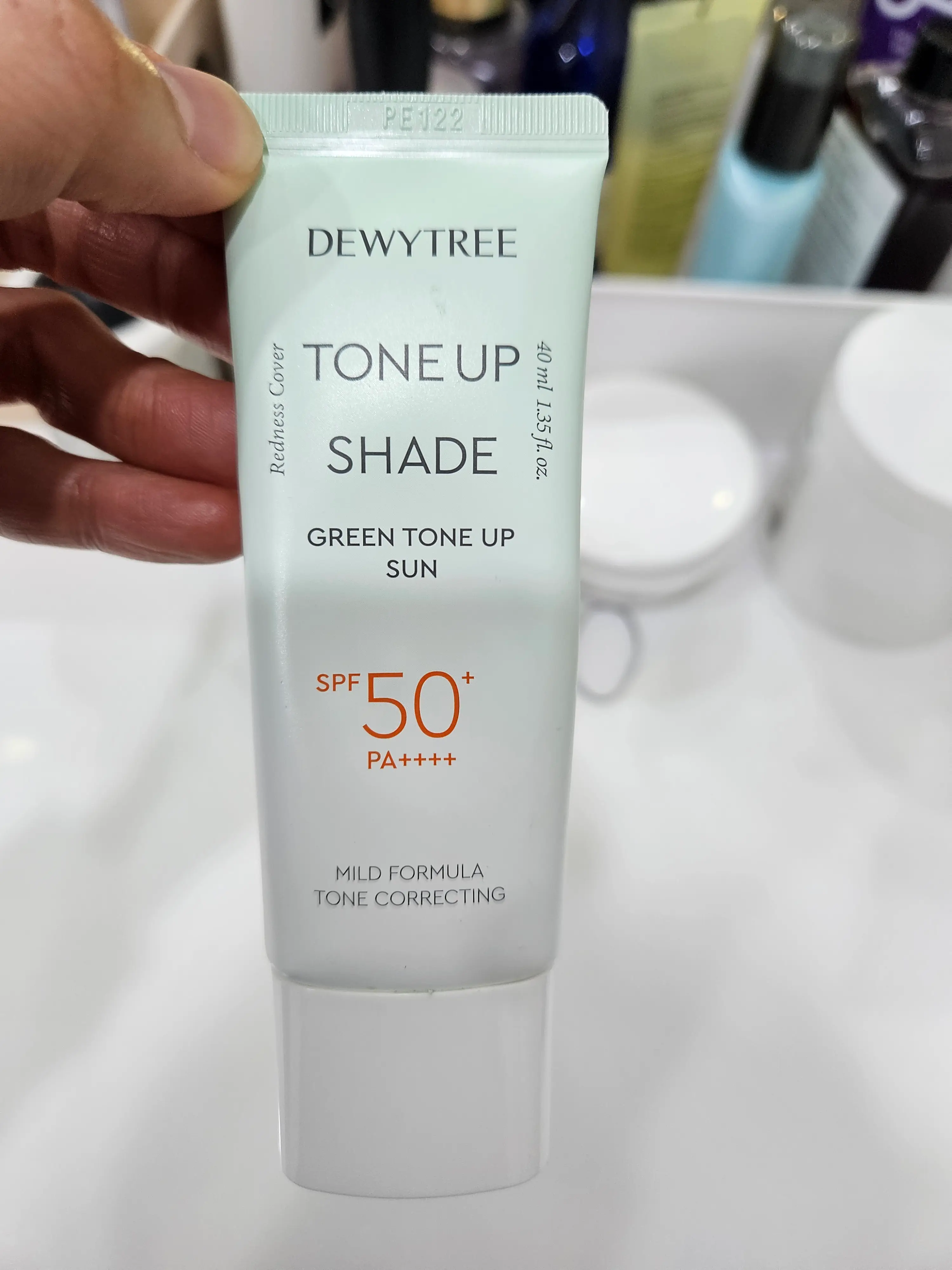 선택된 언니의파우치 리뷰 이미지 - [톤업 쉐이드 그린 톤업 선]