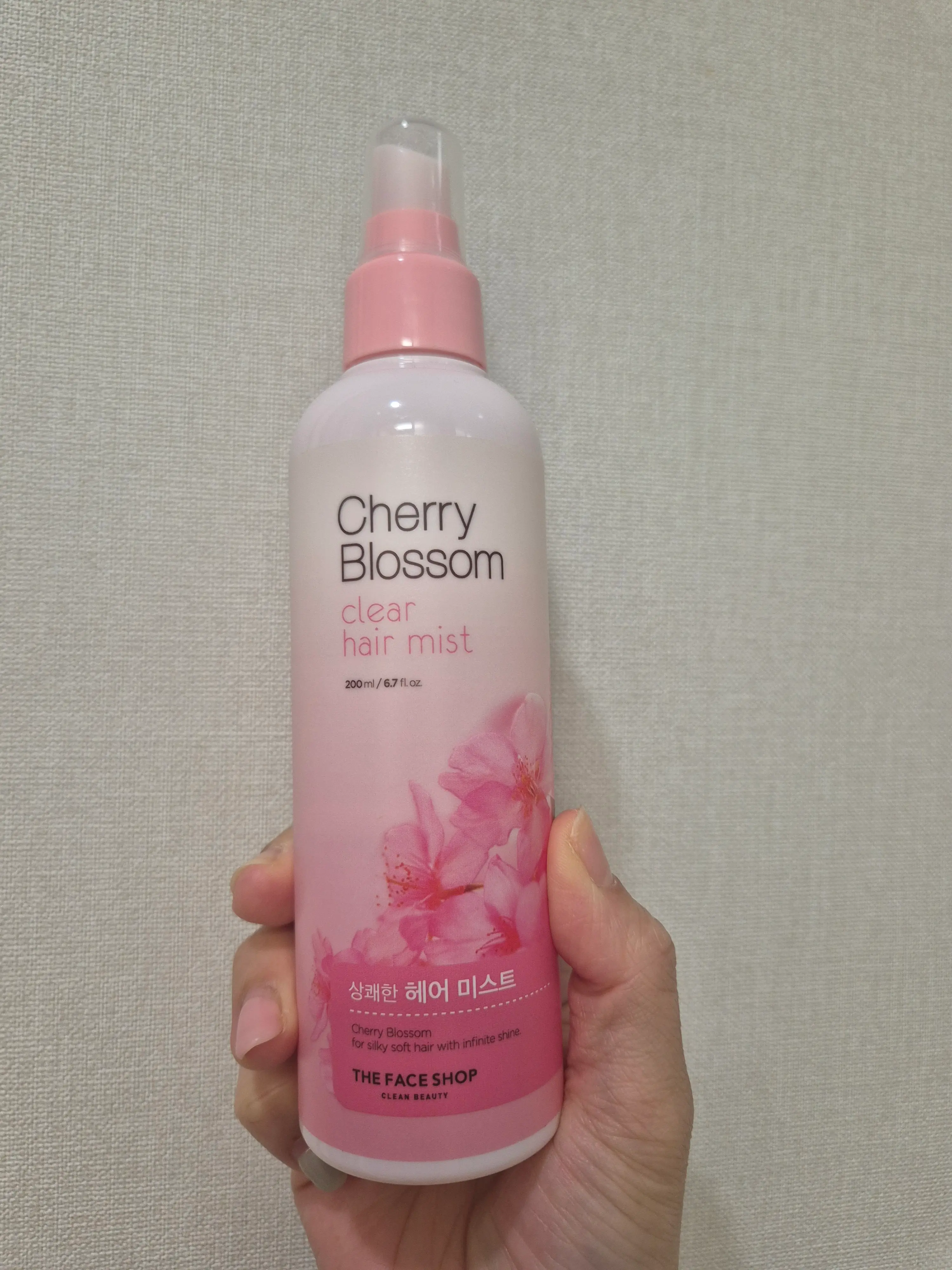 선택된 언니의파우치 리뷰 이미지 - [체리 블라썸 클리어 헤어미스트]