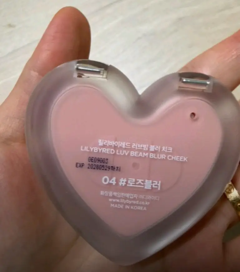 선택된 언니의파우치 리뷰 이미지 - [러브빔 블러 치크 [04 로즈블러]]