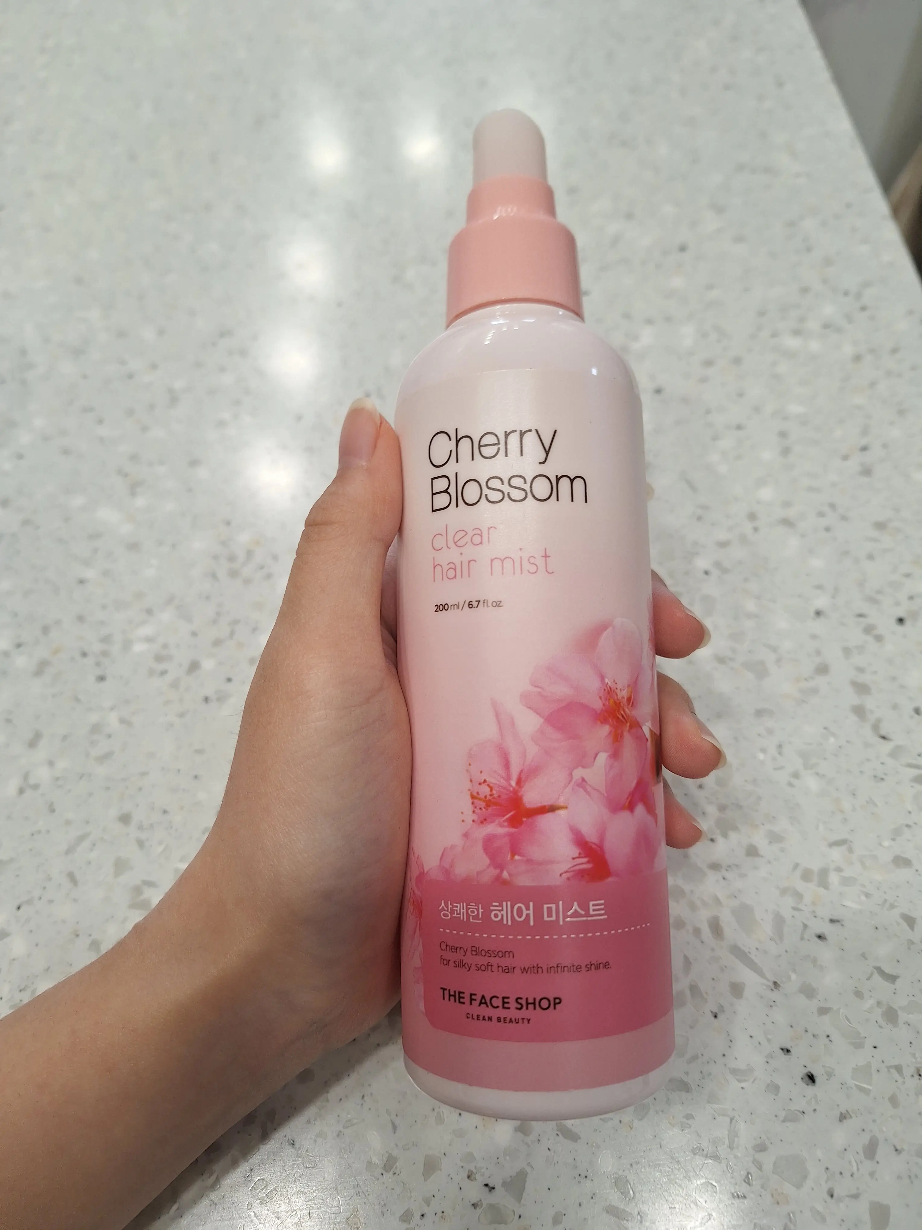 선택된 언니의파우치 리뷰 이미지 - [체리 블라썸 클리어 헤어미스트]