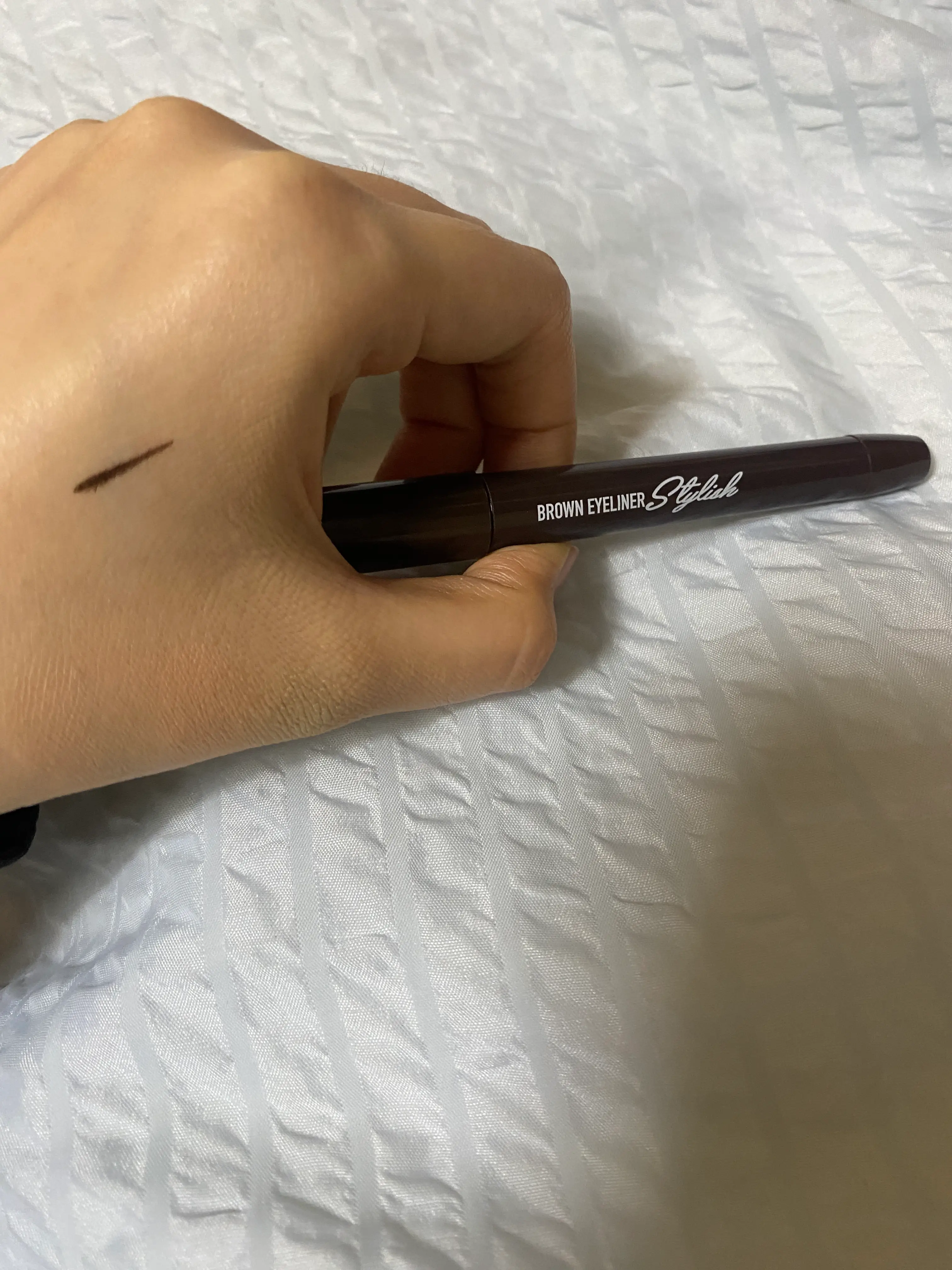 선택된 언니의파우치 리뷰 이미지 - [스타일리쉬 붓펜 아이라이너 [브라운]]