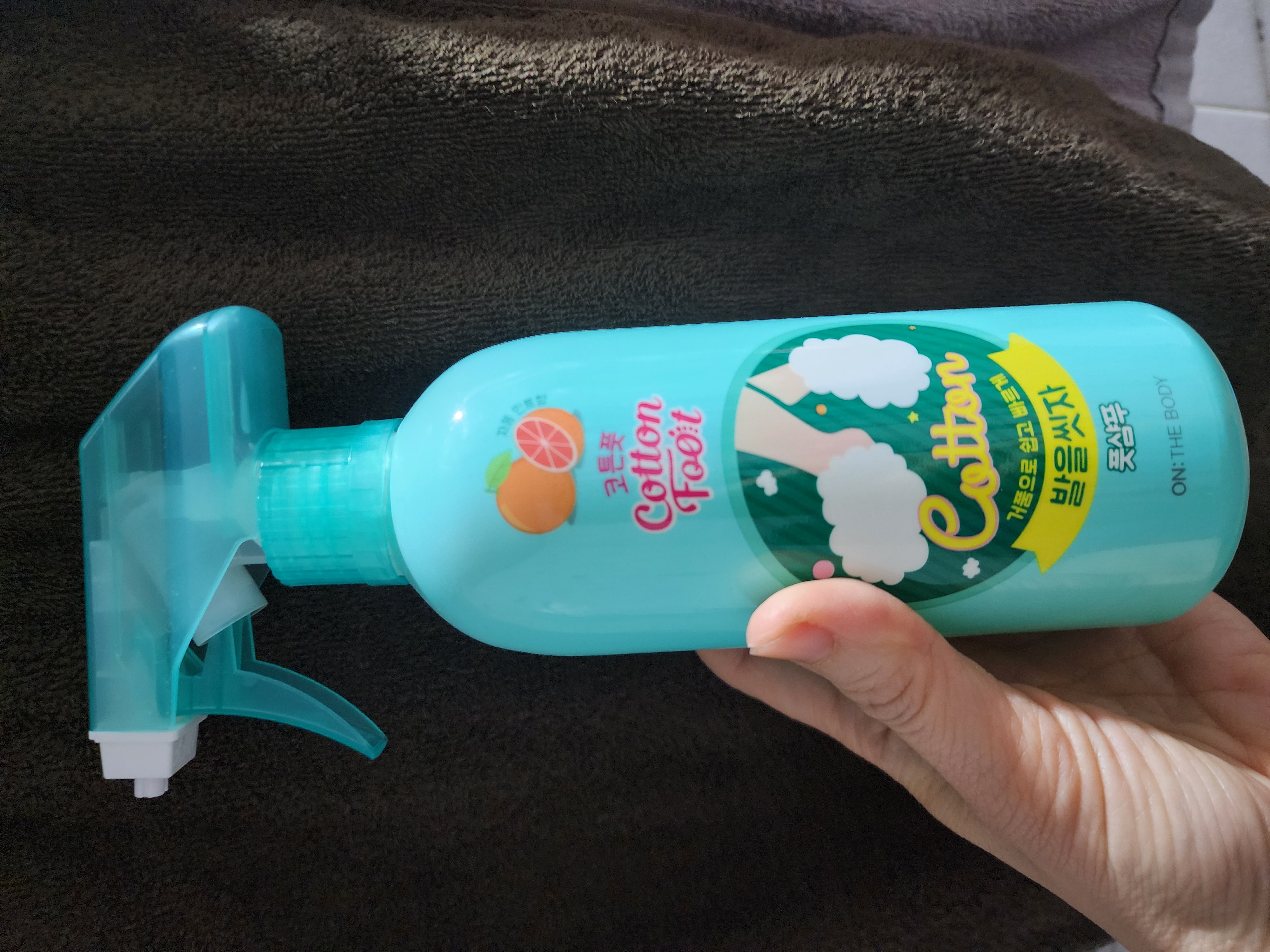 선택된 언니의파우치 리뷰 이미지 - [발을씻자 코튼 풋샴푸 [자몽]]