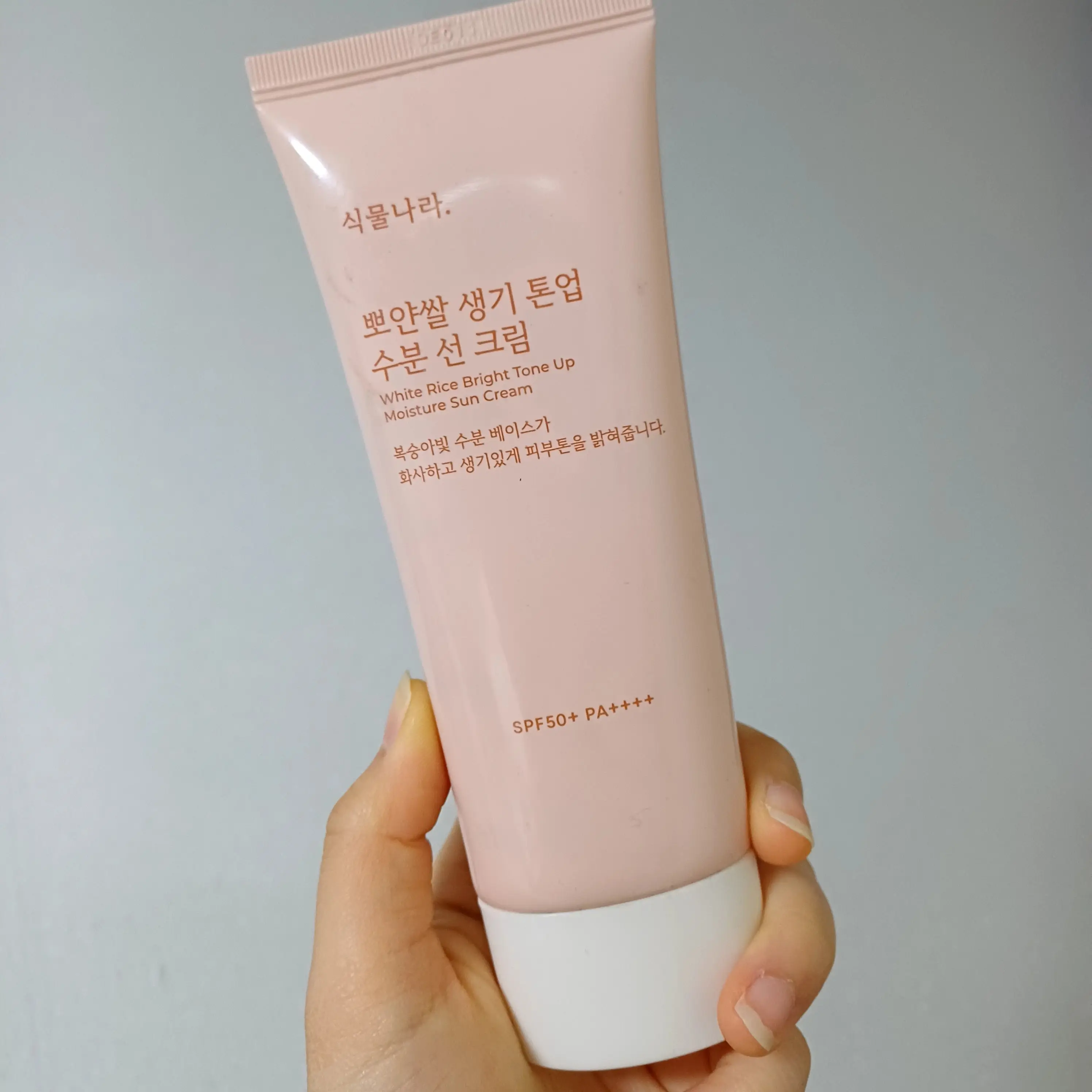 선택된 언니의파우치 리뷰 이미지 - [뽀얀쌀 생기 톤업 수분 선 크림]