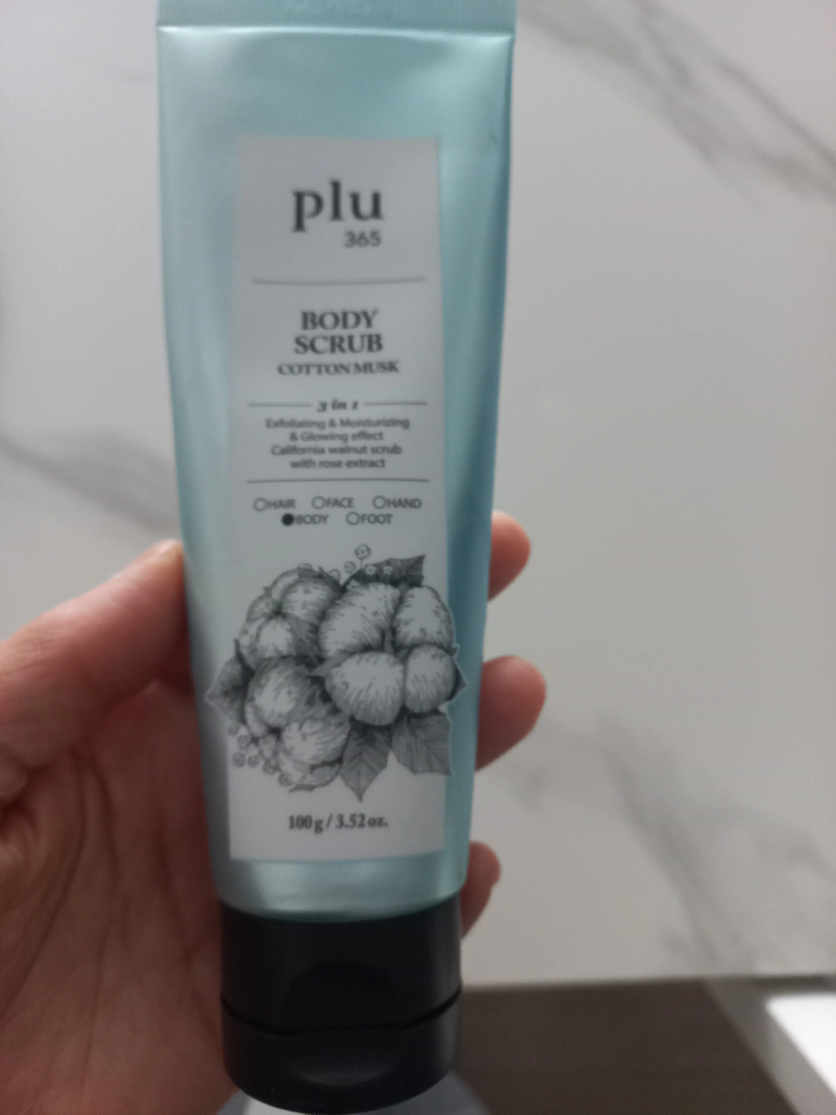 선택된 언니의파우치 리뷰 이미지 - [바디 스크럽 코튼머스크 향]