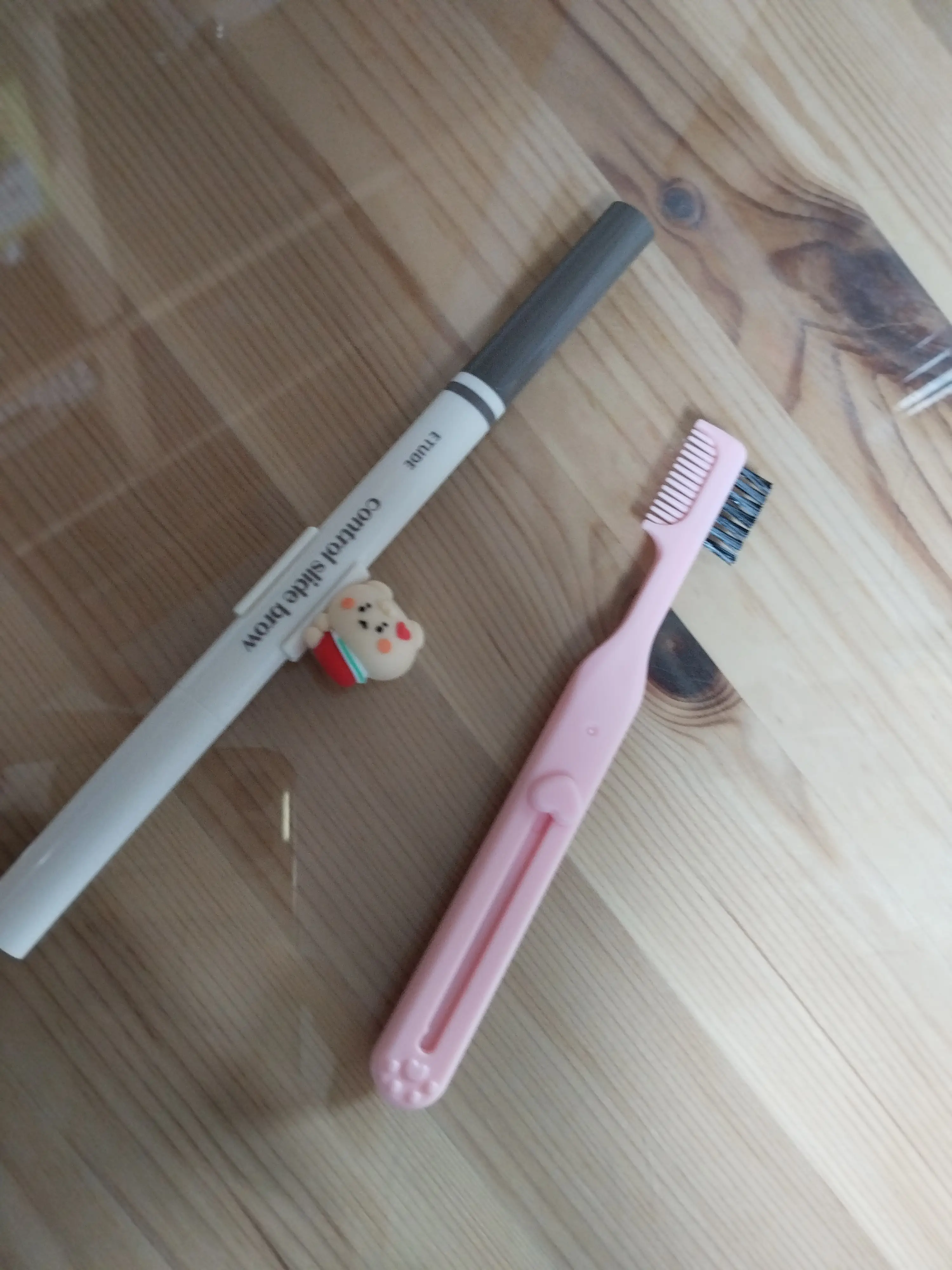 선택된 언니의파우치 리뷰 이미지 - [(망그러진 곰 콜라보) 컨트롤 슬라이드 브로우]