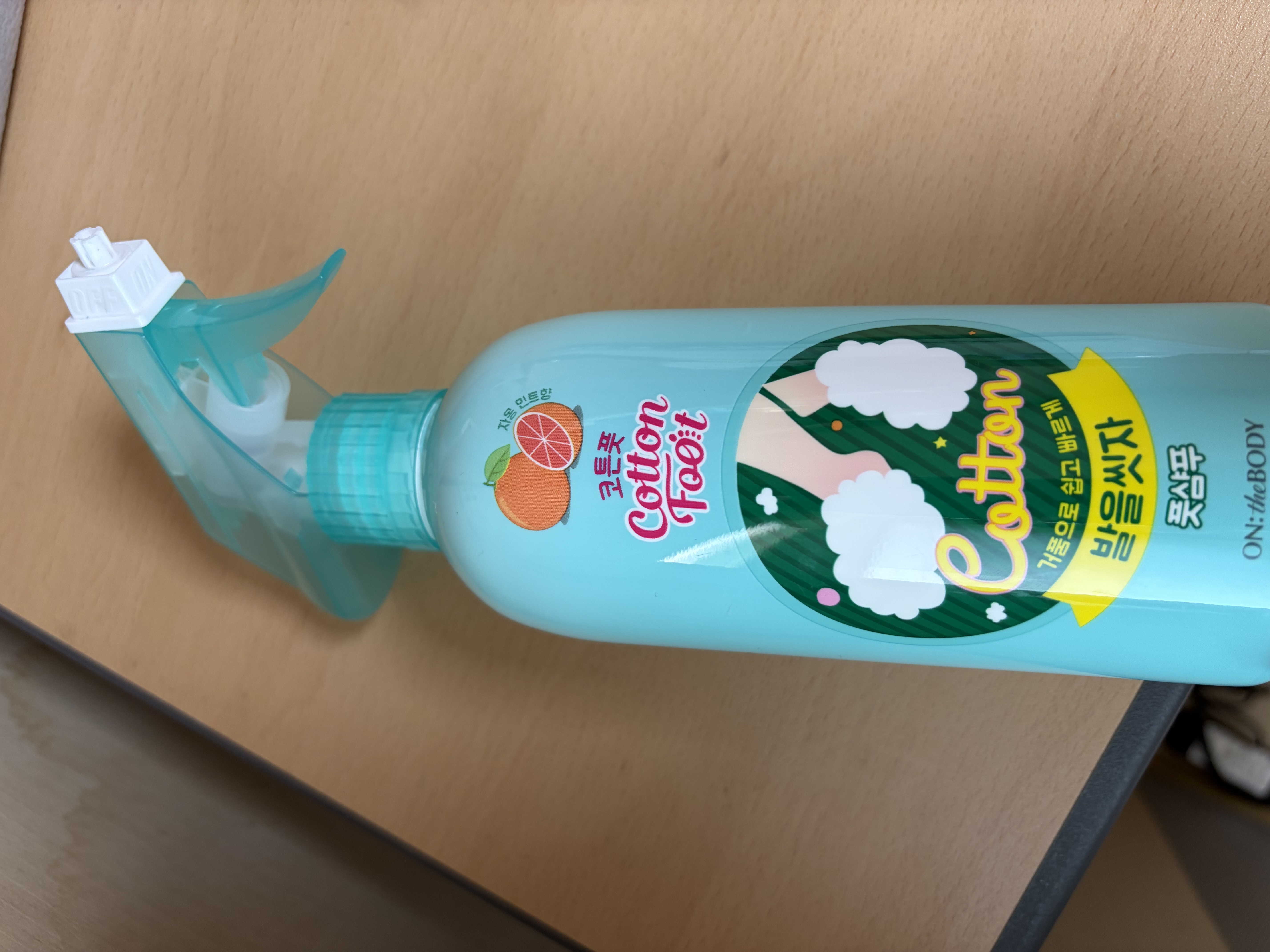 선택된 언니의파우치 리뷰 이미지 - [발을씻자 코튼 풋샴푸 [자몽]]