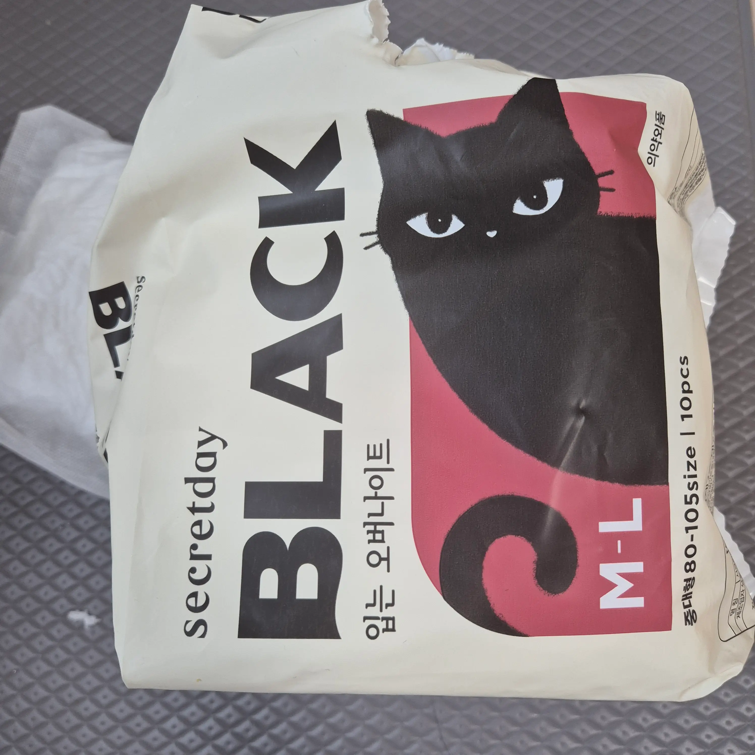 선택된 언니의파우치 리뷰 이미지 - [블랙 입는 오버나이트 중대형]