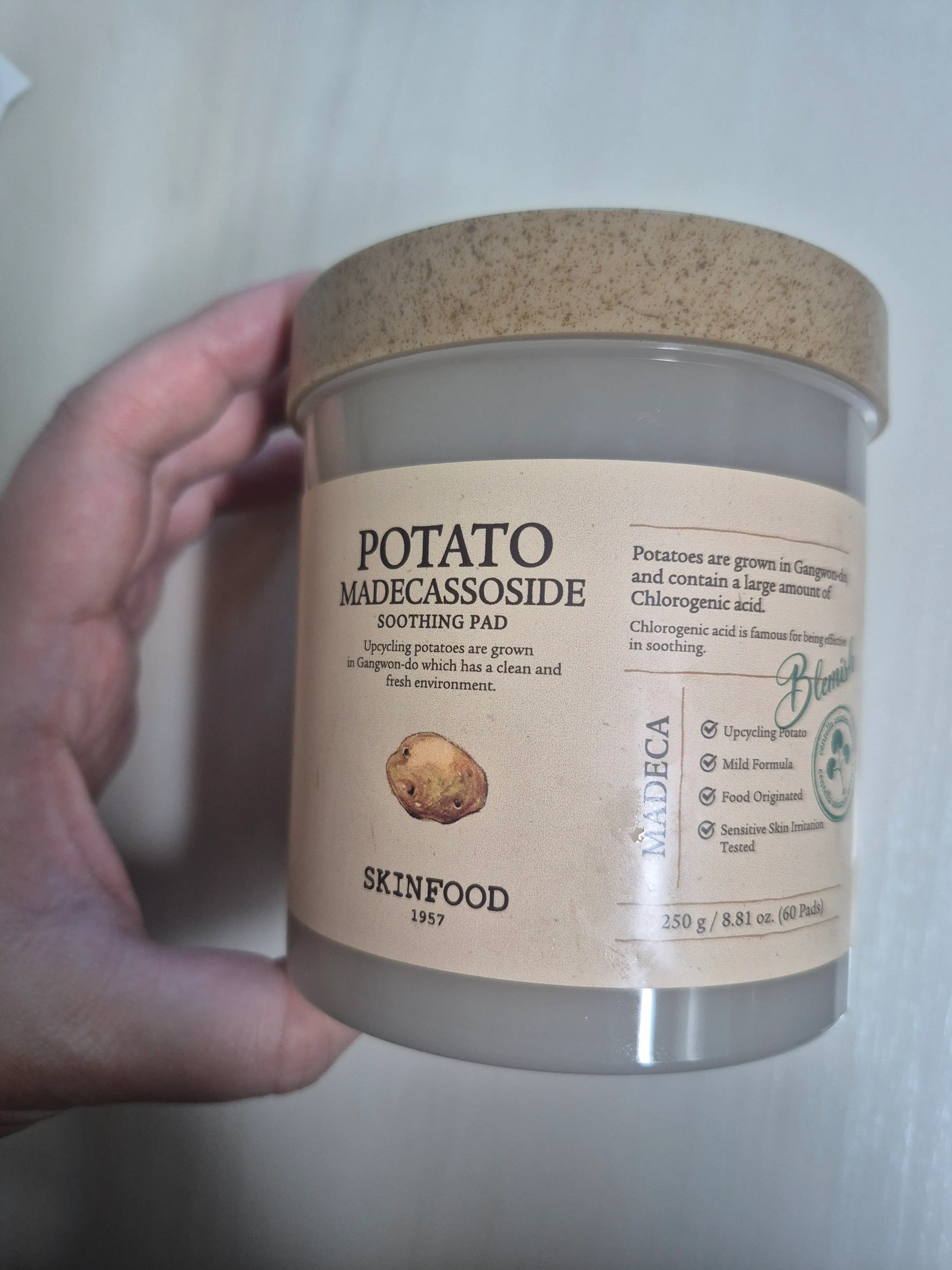 선택된 언니의파우치 리뷰 이미지 - [포테이토 마데카소사이드 수딩 패드]