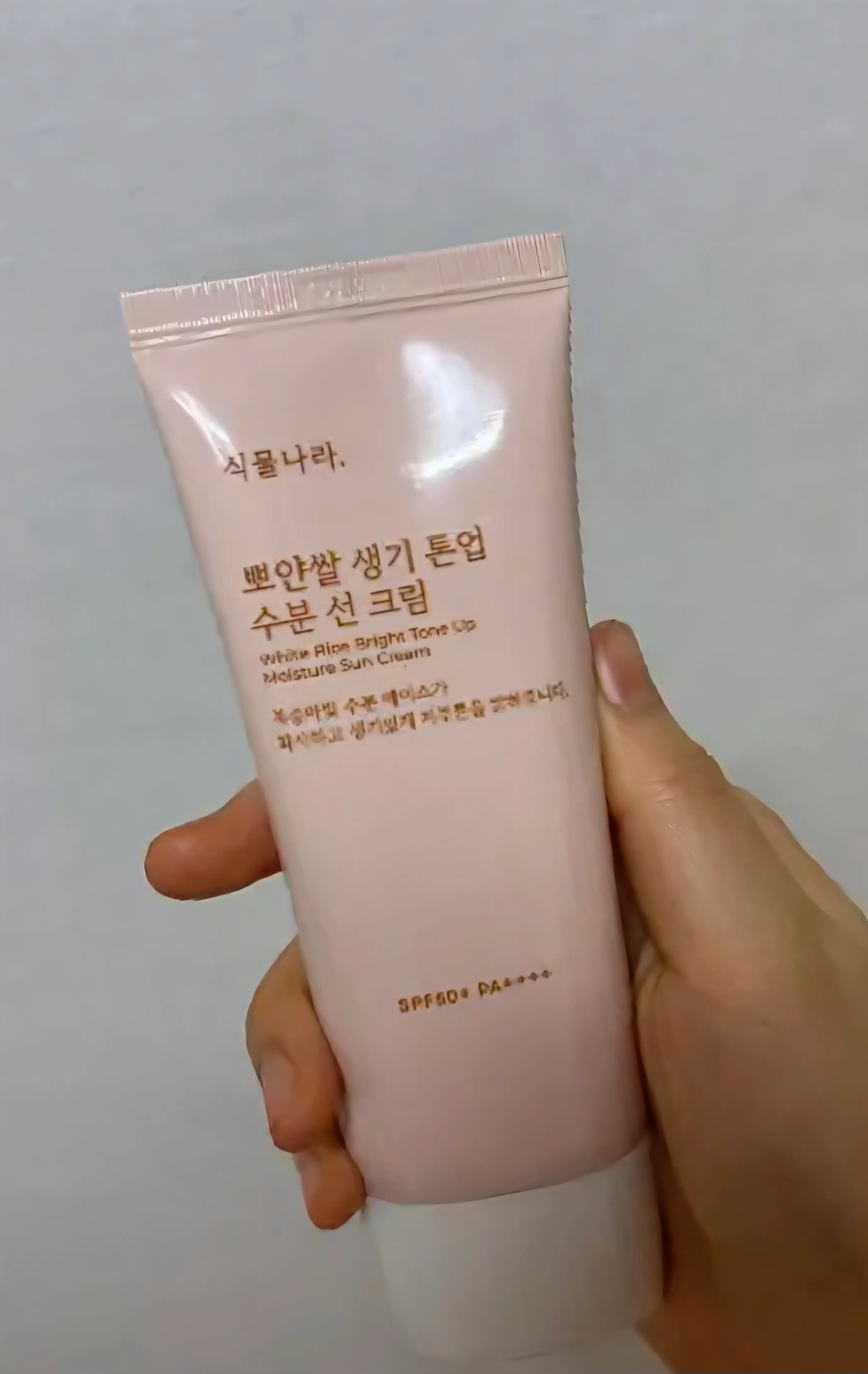 선택된 언니의파우치 리뷰 이미지 - [뽀얀쌀 생기 톤업 수분 선 크림]