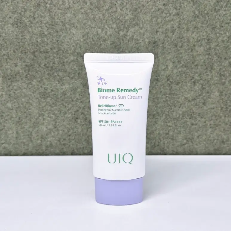 선택된 언니의파우치 리뷰 이미지 - [바이옴 레미디 톤업 선크림 보라]