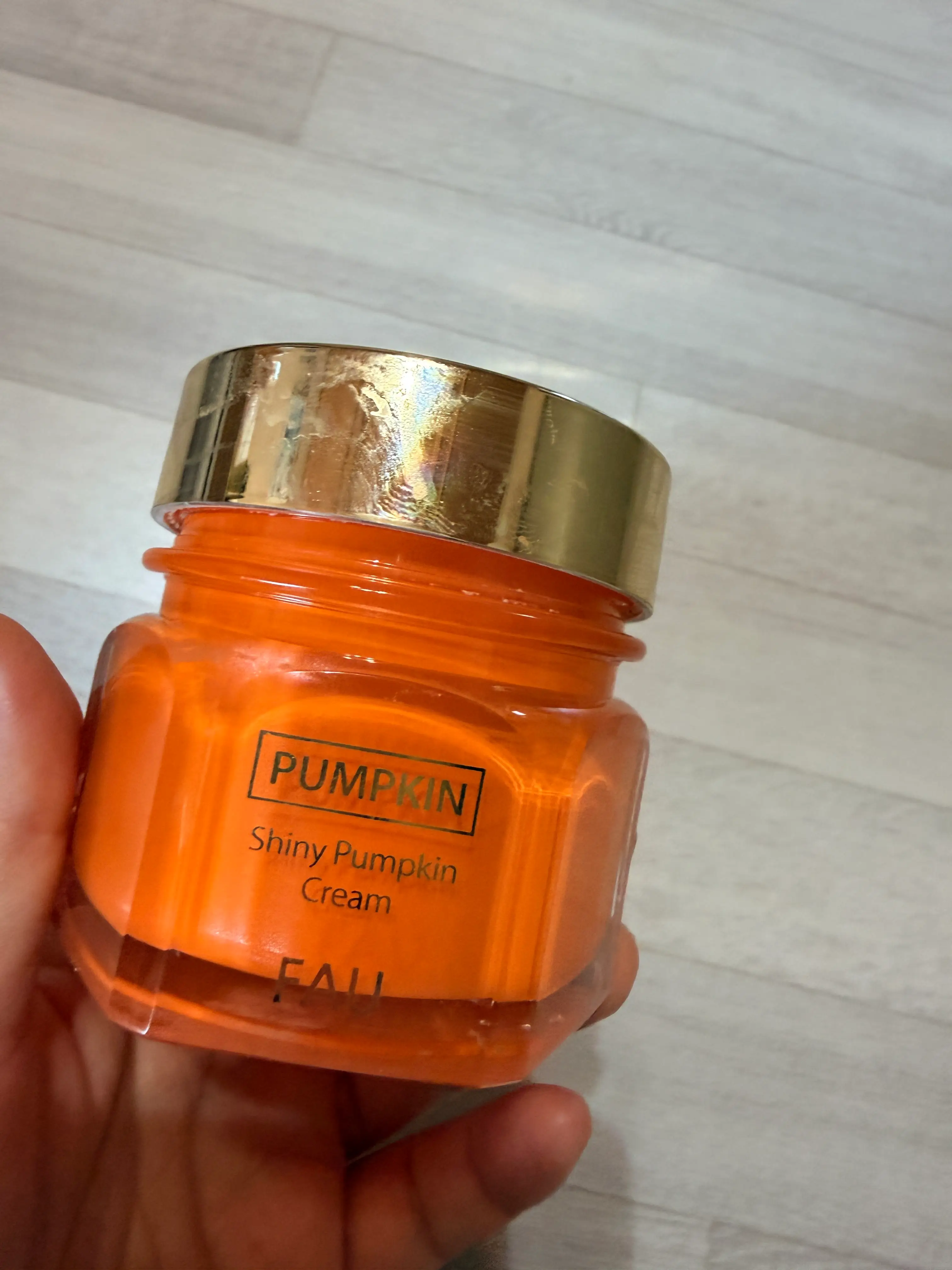 선택된 언니의파우치 리뷰 이미지 - [샤이니 펌킨 크림]