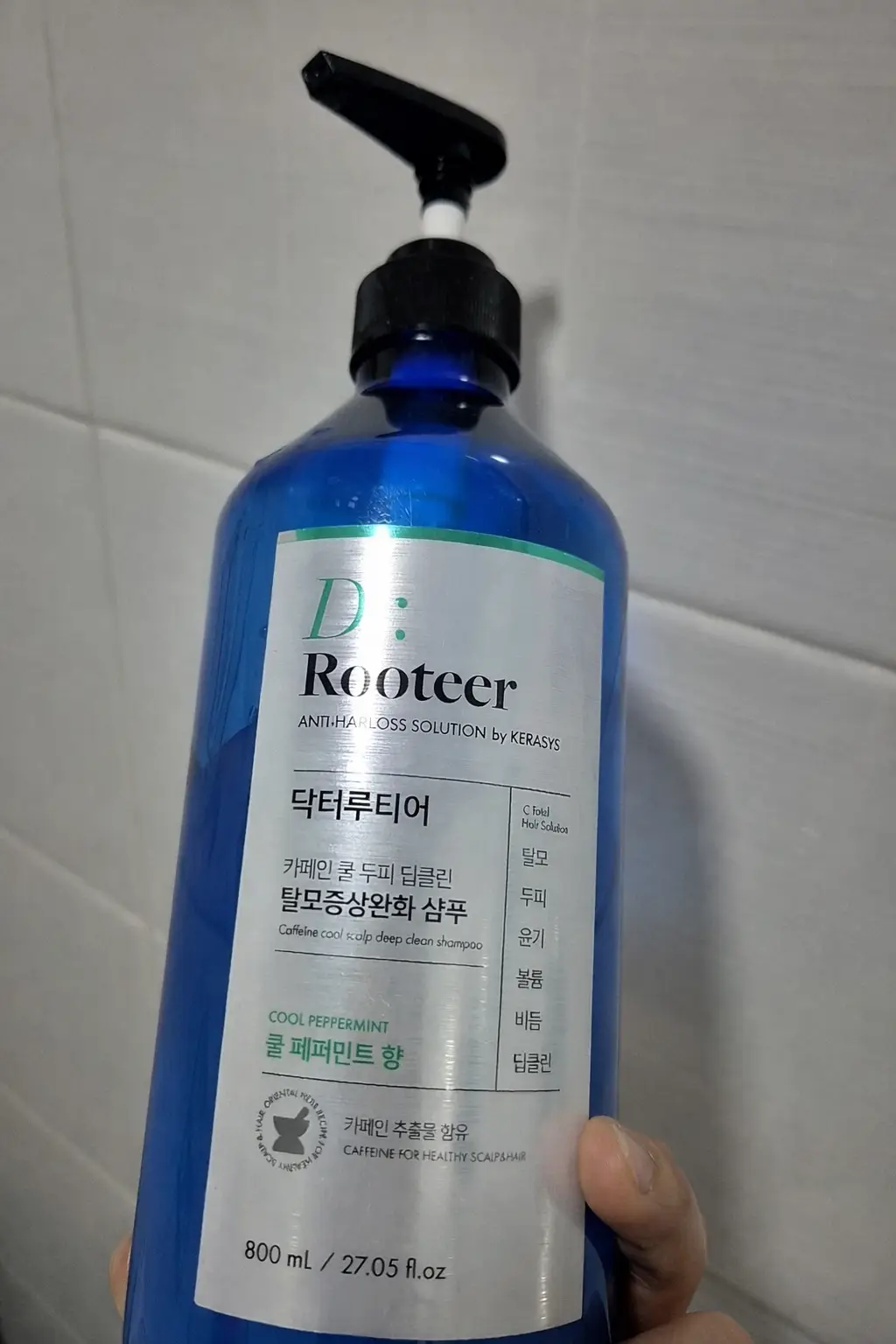 선택된 언니의파우치 리뷰 이미지 - [닥터루티어 스턴트 딥클린 샴푸 쿨페퍼민트향]