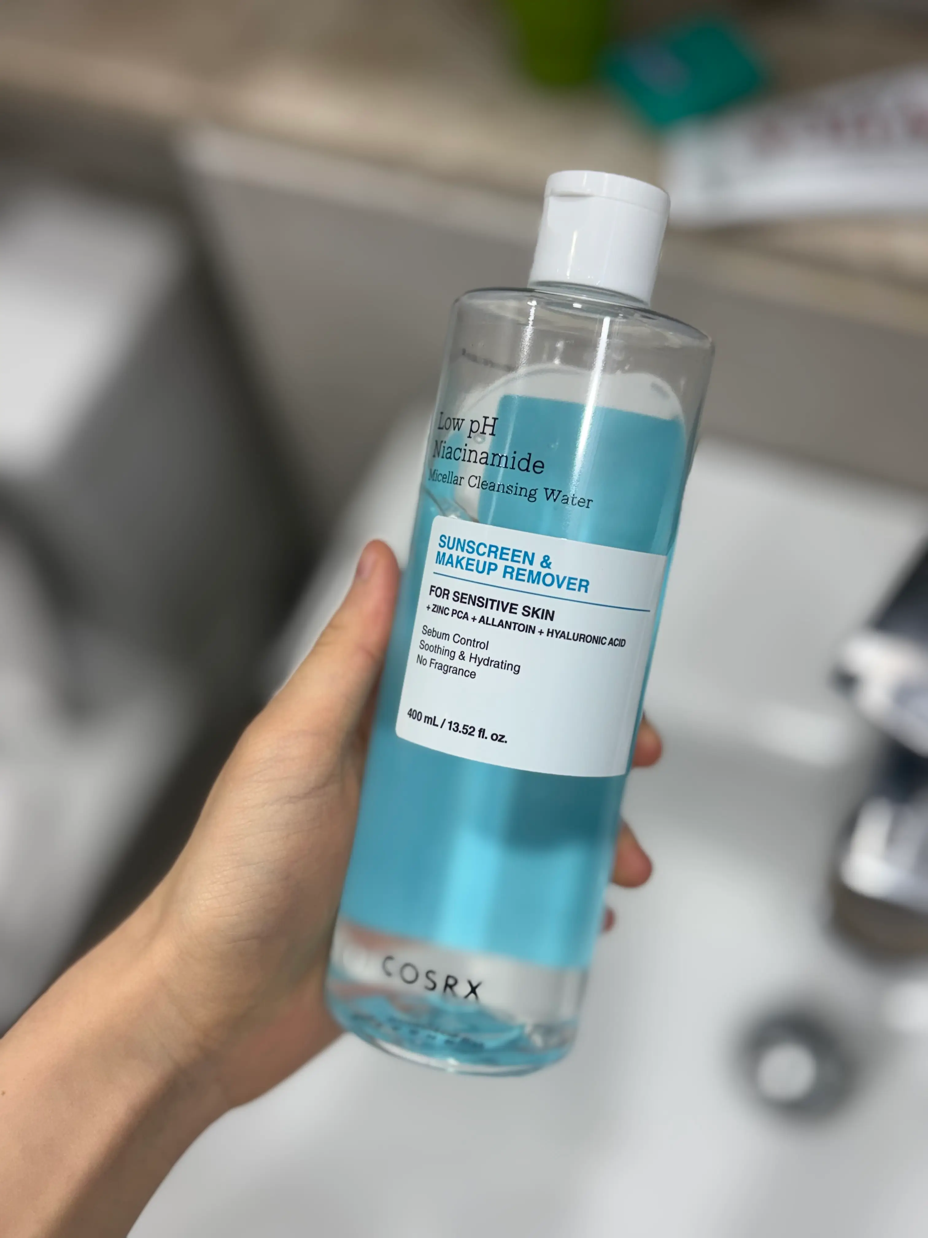 선택된 언니의파우치 리뷰 이미지 - [약산성 나이아신아마이드 미셀라 클렌징 워터]