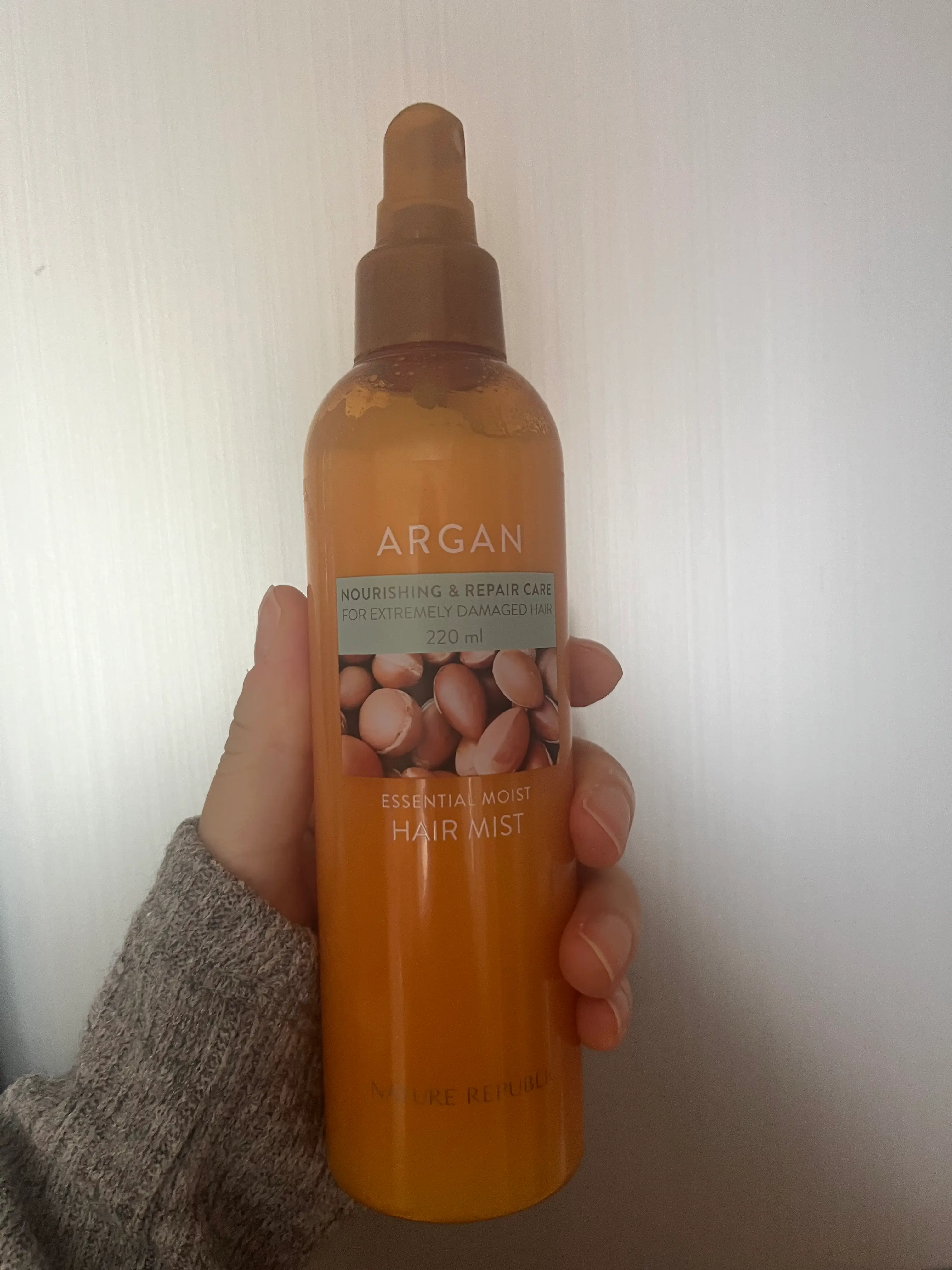 선택된 언니의파우치 리뷰 이미지 - [아르간 에센셜 수분 헤어 미스트]