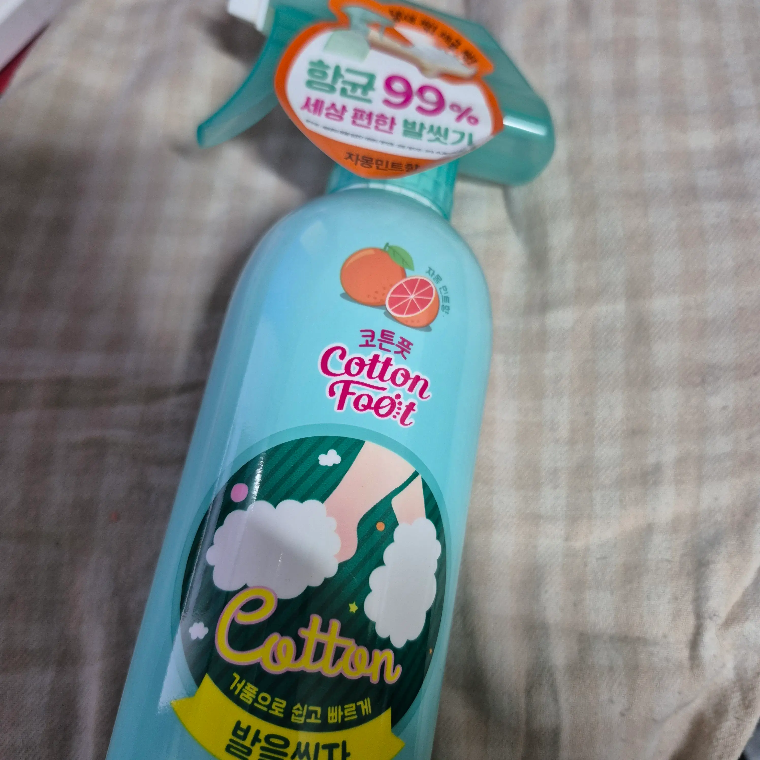 선택된 언니의파우치 리뷰 이미지 - [발을씻자 코튼 풋샴푸 [자몽]]
