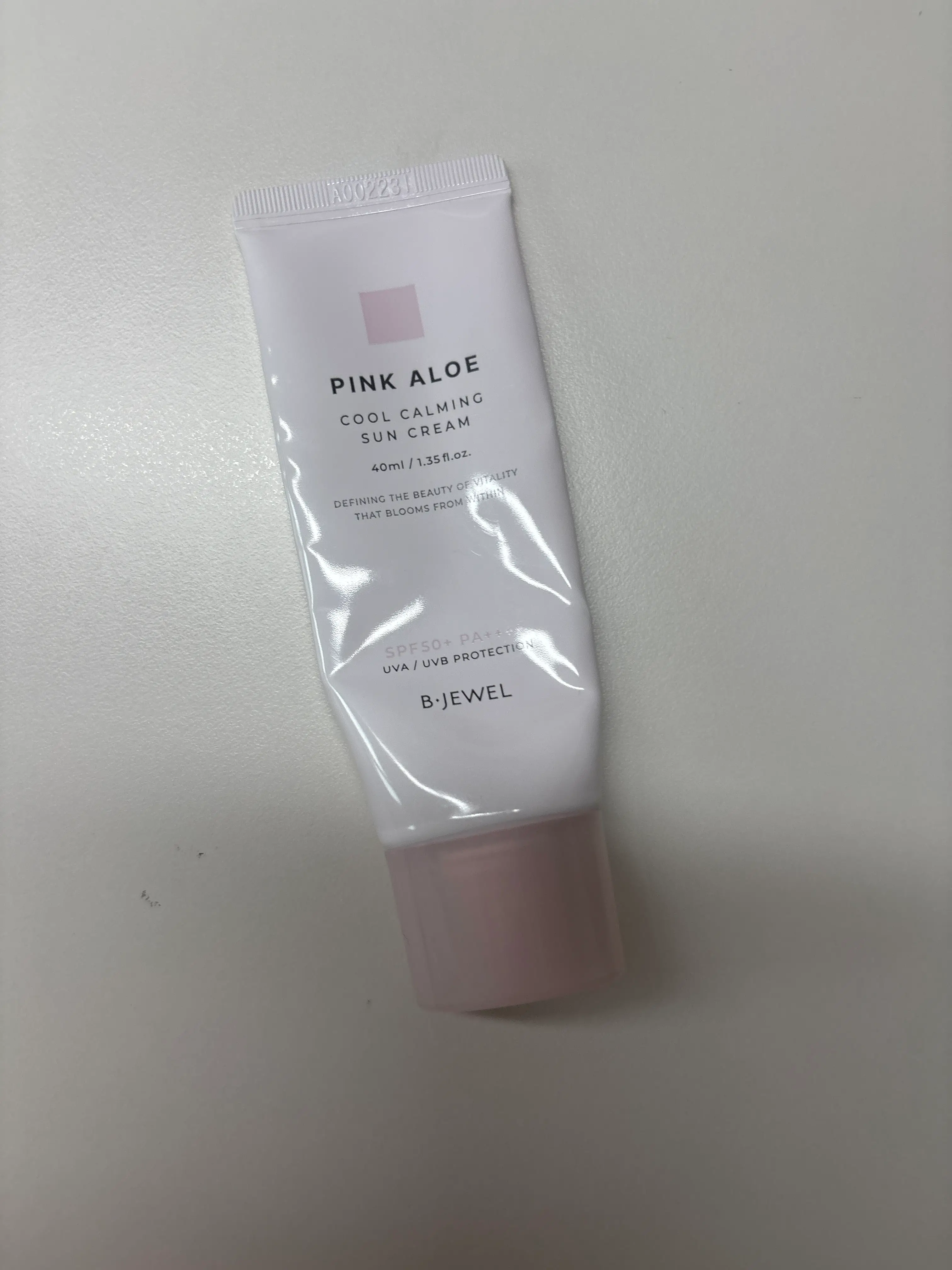 선택된 언니의파우치 리뷰 이미지 - [핑크알로에 쿨카밍 선크림]