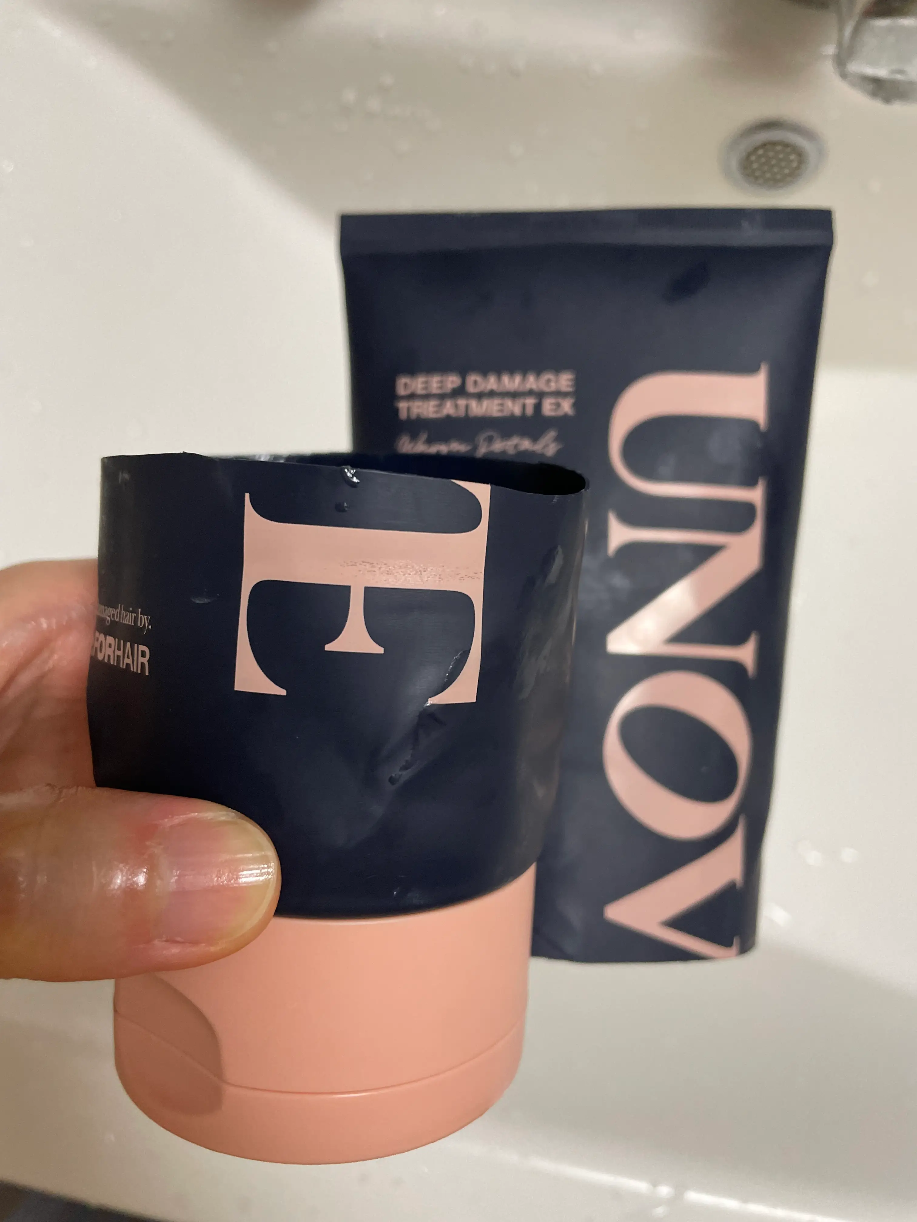 선택된 언니의파우치 리뷰 이미지 - [딥 데미지 트리트먼트 EX [웜페탈]]