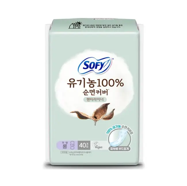 유기농 100프로 순면커버 팬티라이너 일반