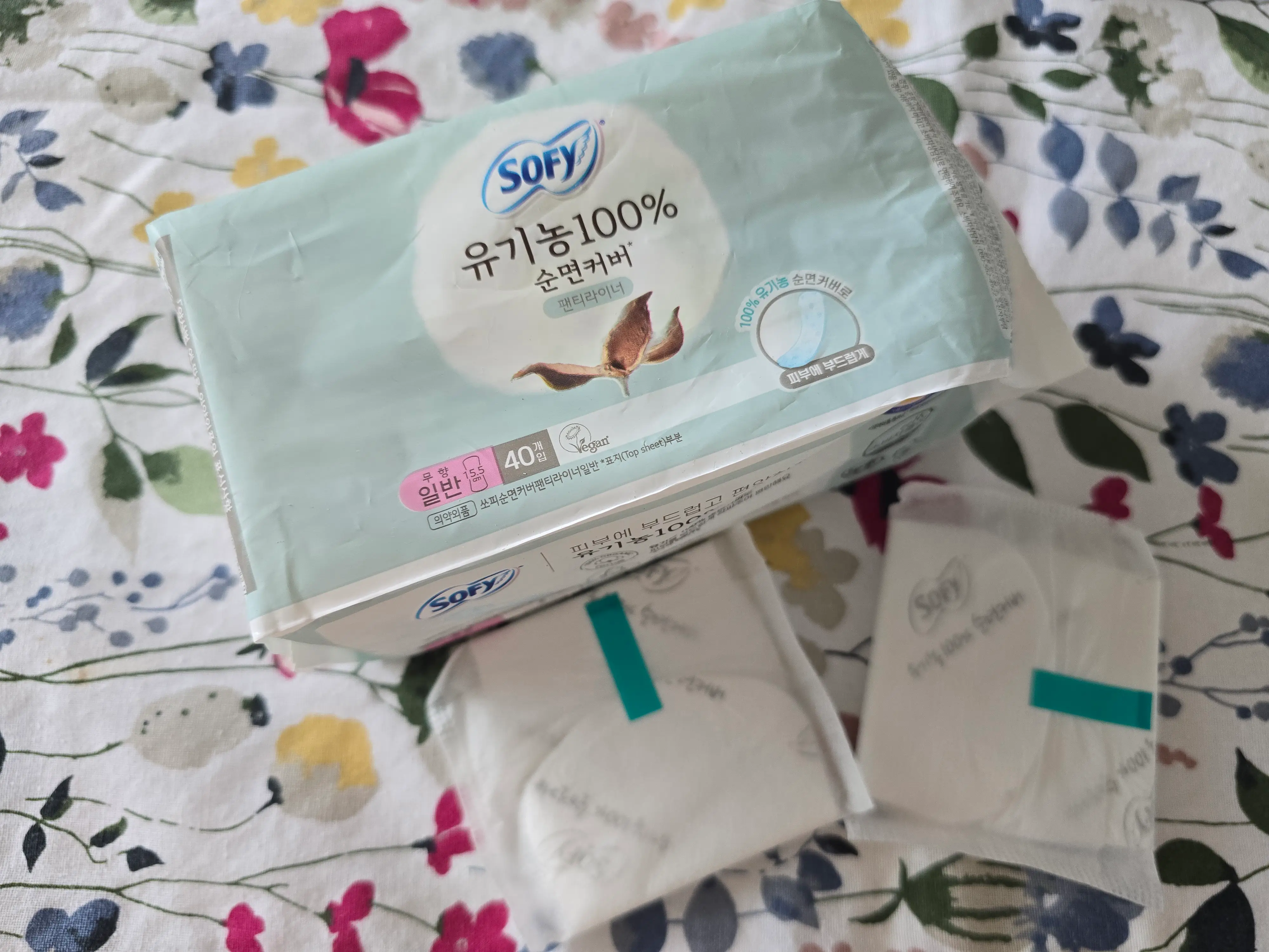 선택된 언니의파우치 리뷰 이미지 - [유기농 100프로 순면커버 팬티라이너 일반]