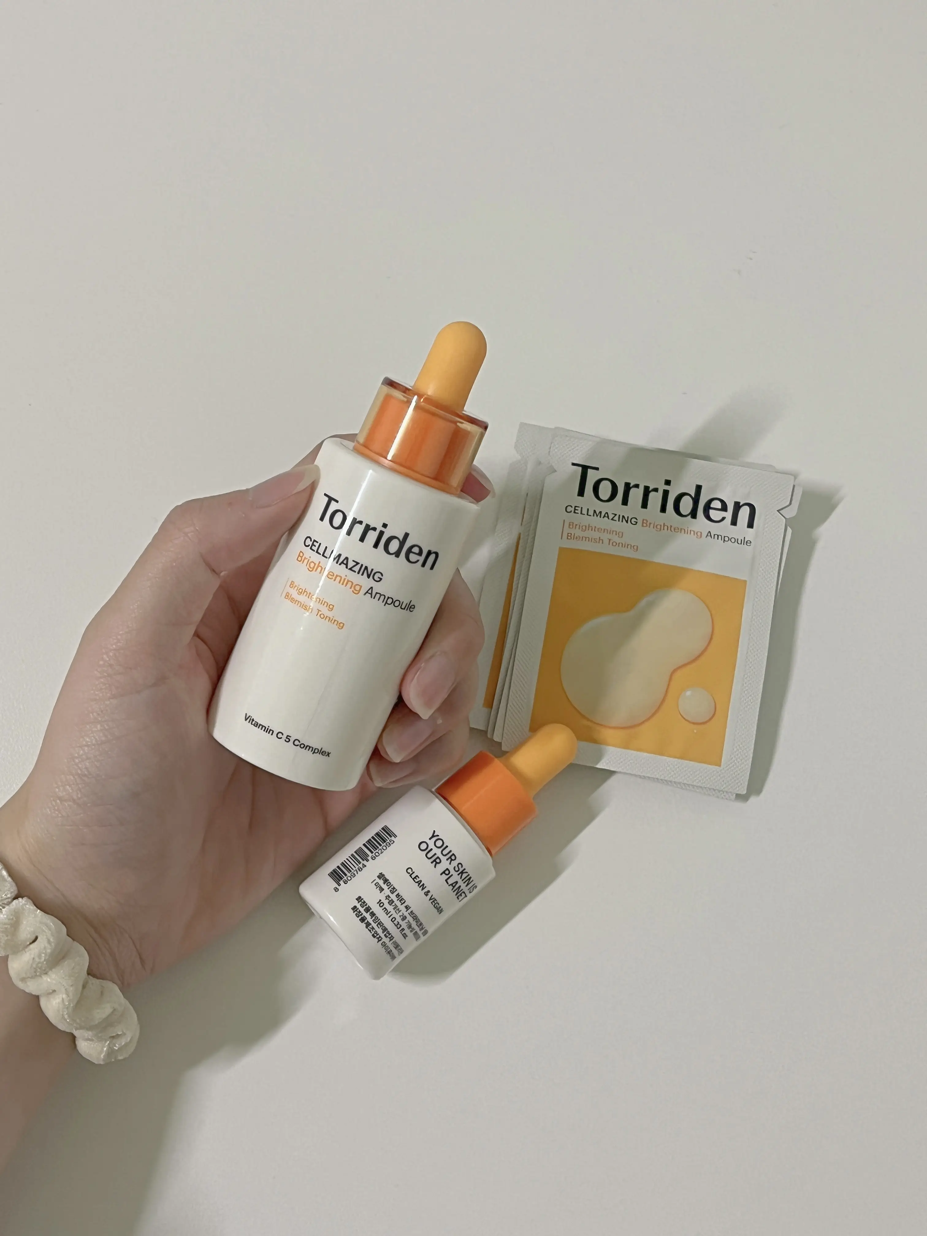 선택된 언니의파우치 리뷰 이미지 - [셀메이징 비타C 브라이트닝 앰플]