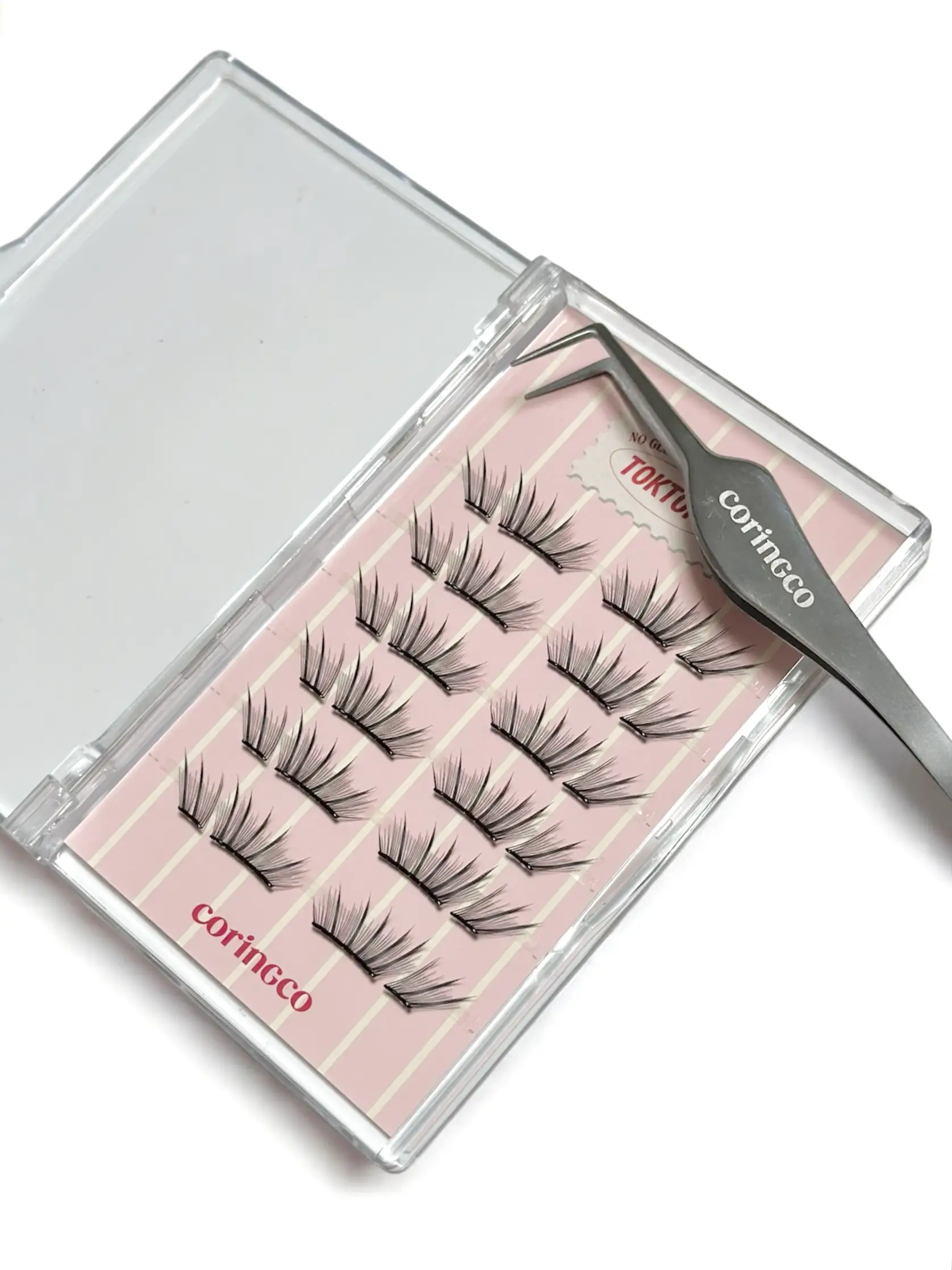 선택된 언니의파우치 리뷰 이미지 - [톡톡하라 노글루 하프 속눈썹]