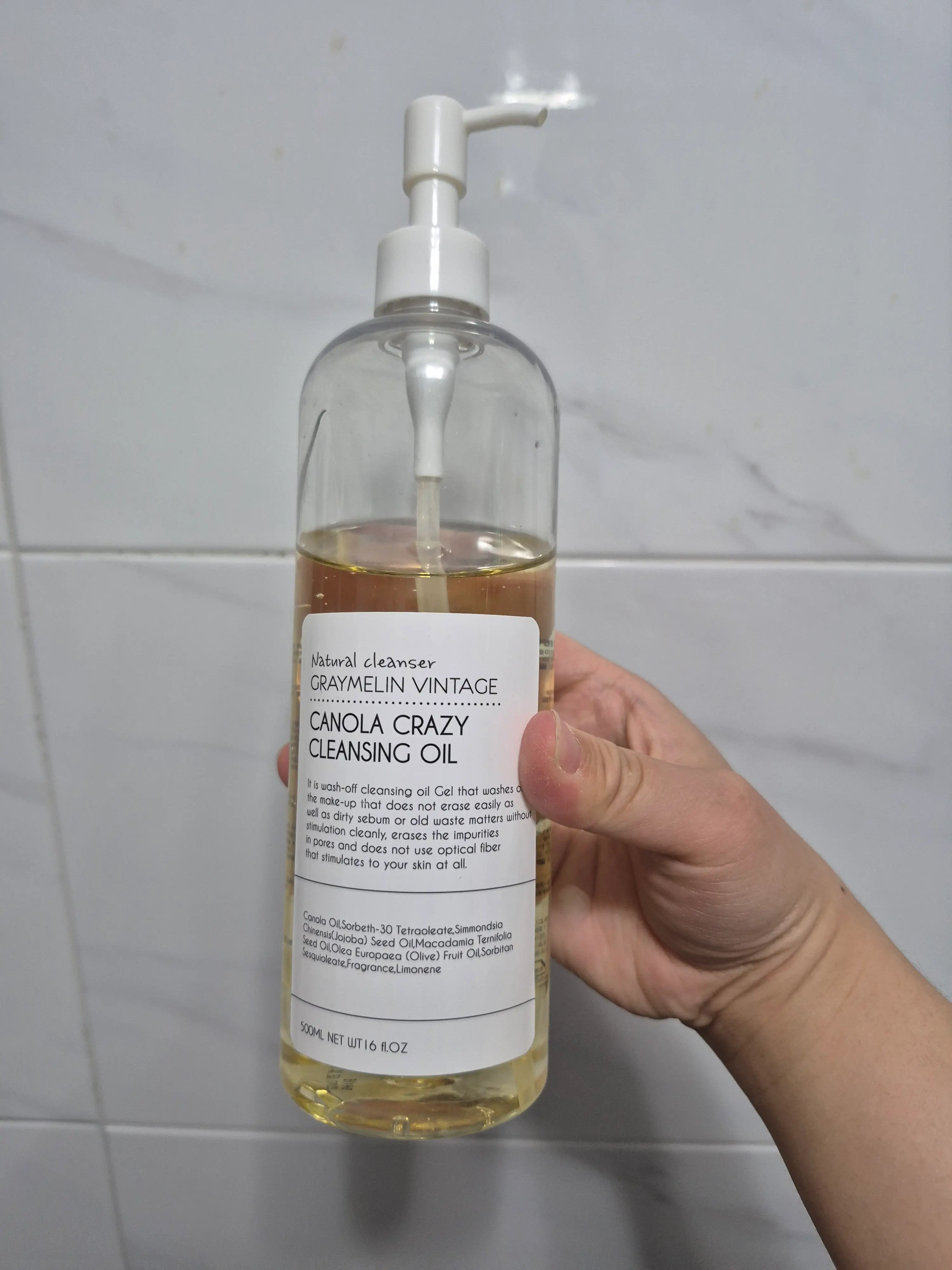 선택된 언니의파우치 리뷰 이미지 - [카놀라 크레이지 클렌징오일]