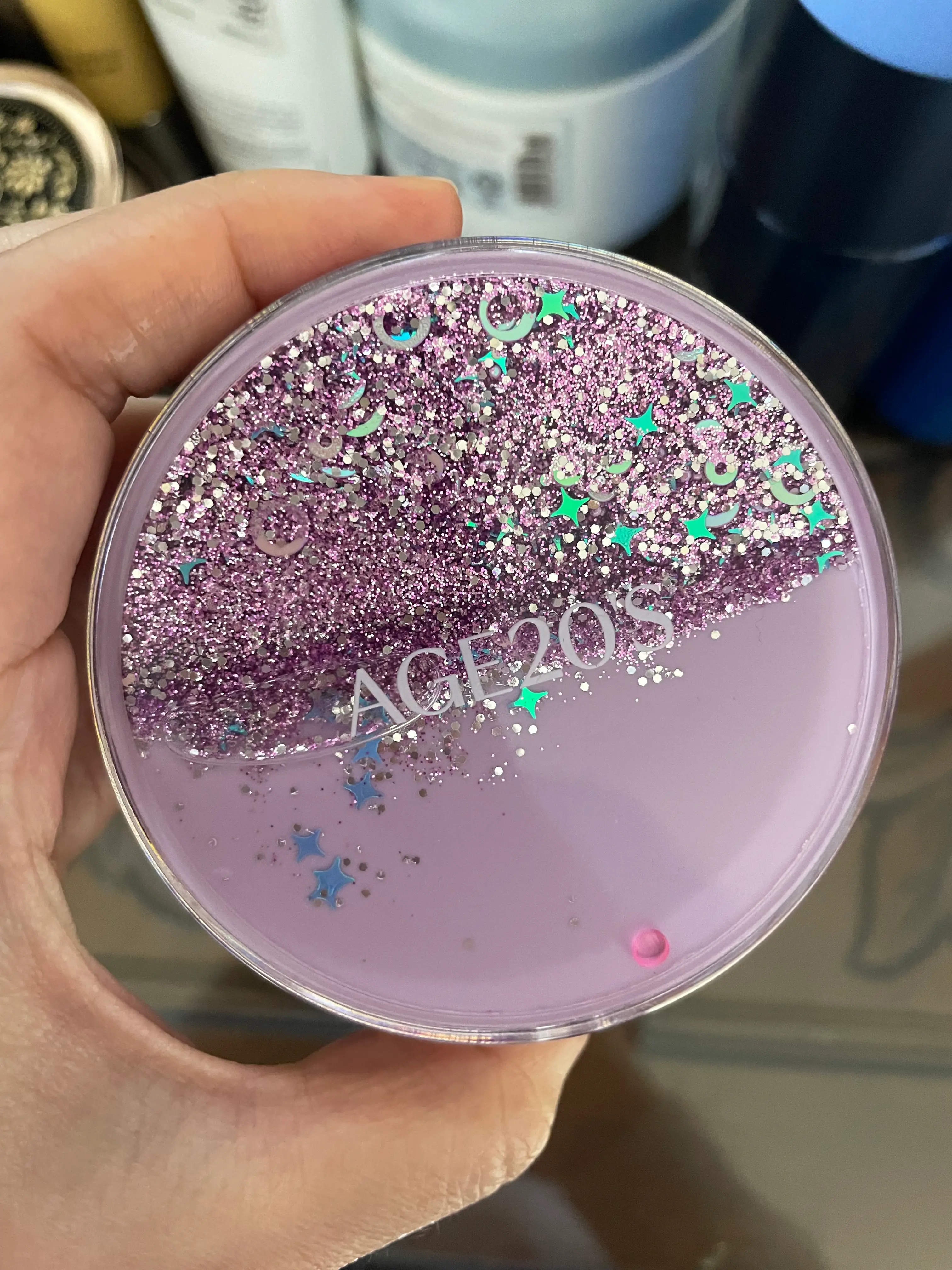 선택된 언니의파우치 리뷰 이미지 - [(뉴 오리지널 샤이닝 드롭스 퍼플 에디션) 에센스 커버 팩트]