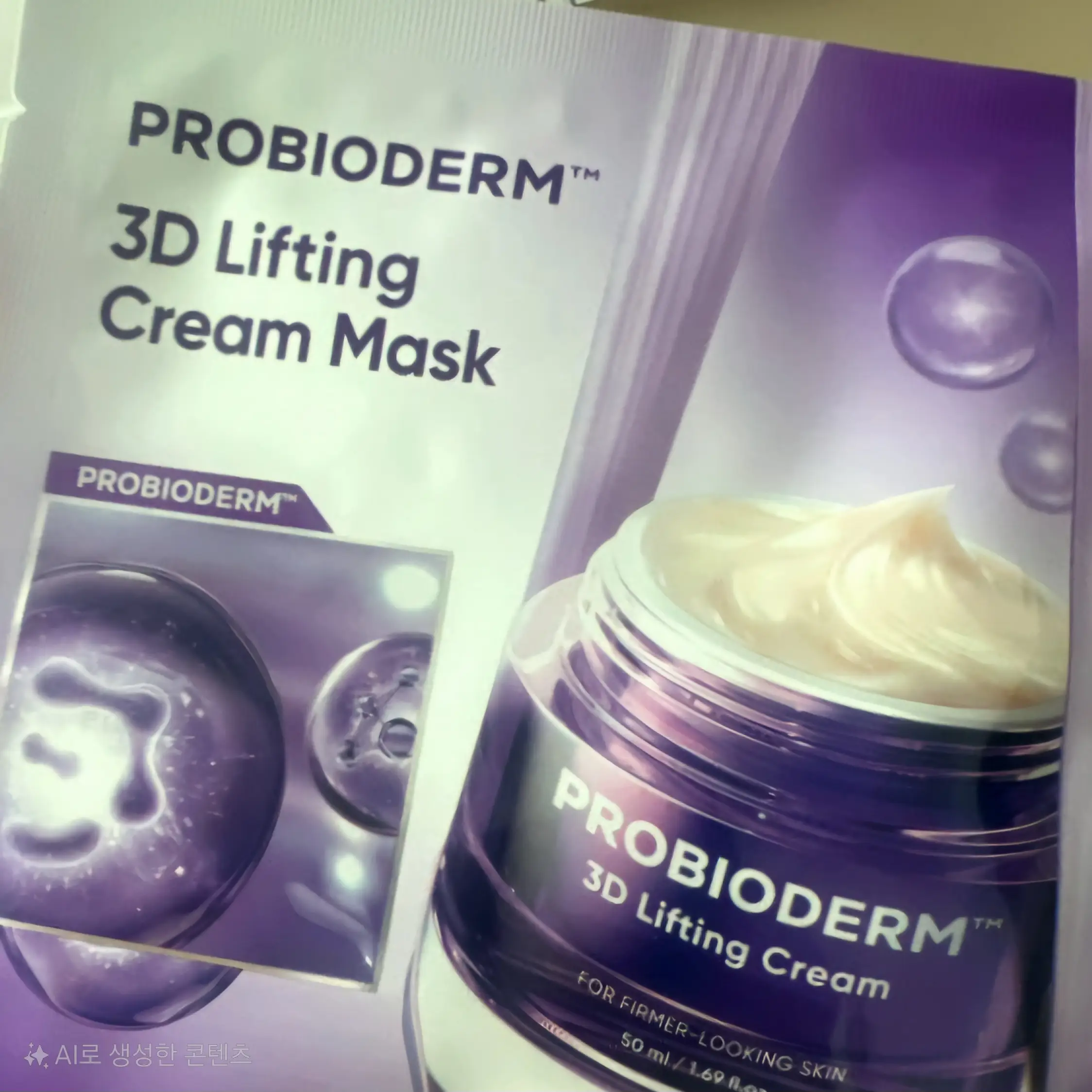 선택된 언니의파우치 리뷰 이미지 - [프로바이오덤 3D 리프팅 크림 마스크]