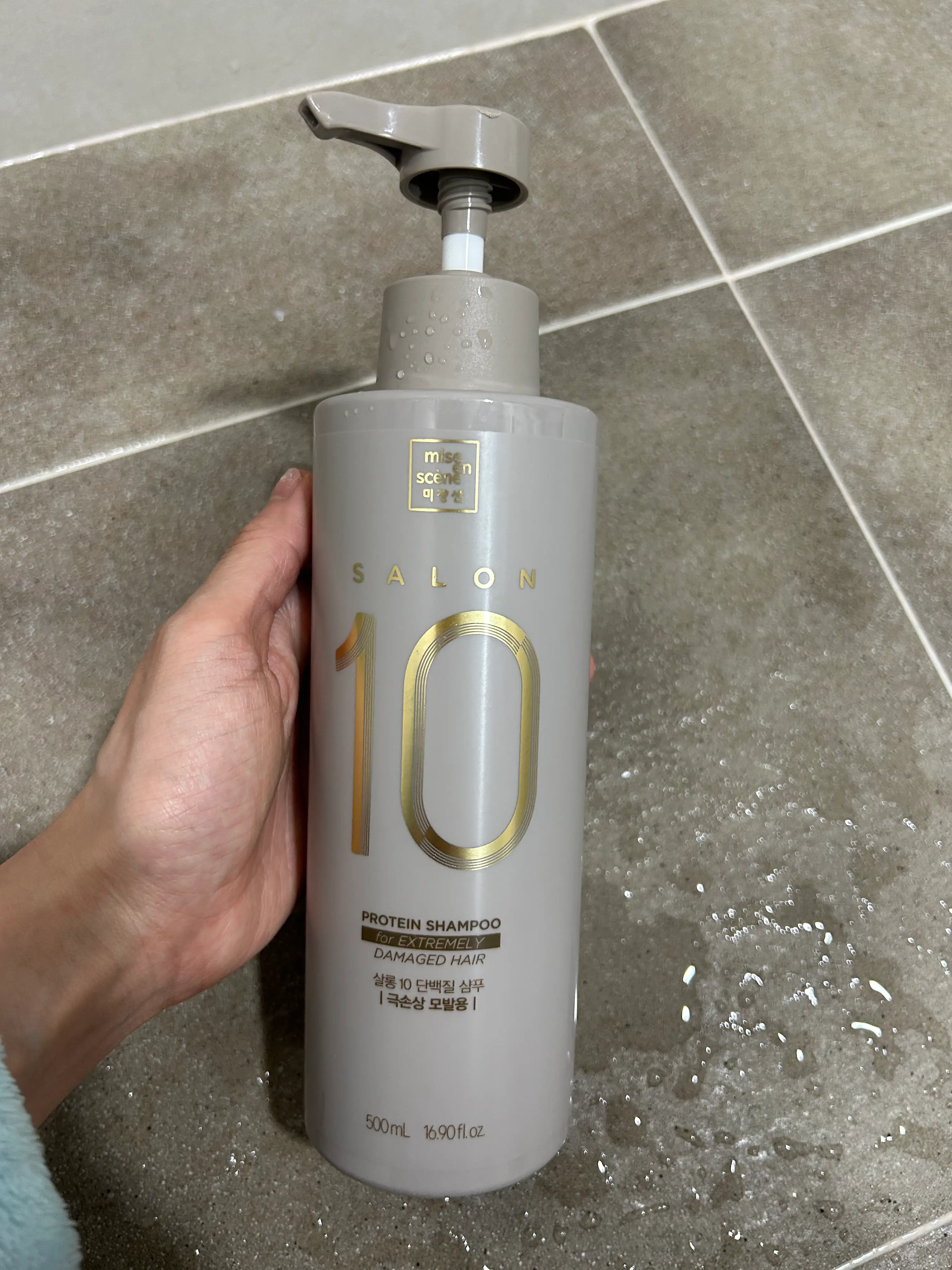 선택된 언니의파우치 리뷰 이미지 - [살롱10 단백질 샴푸 극손상모]