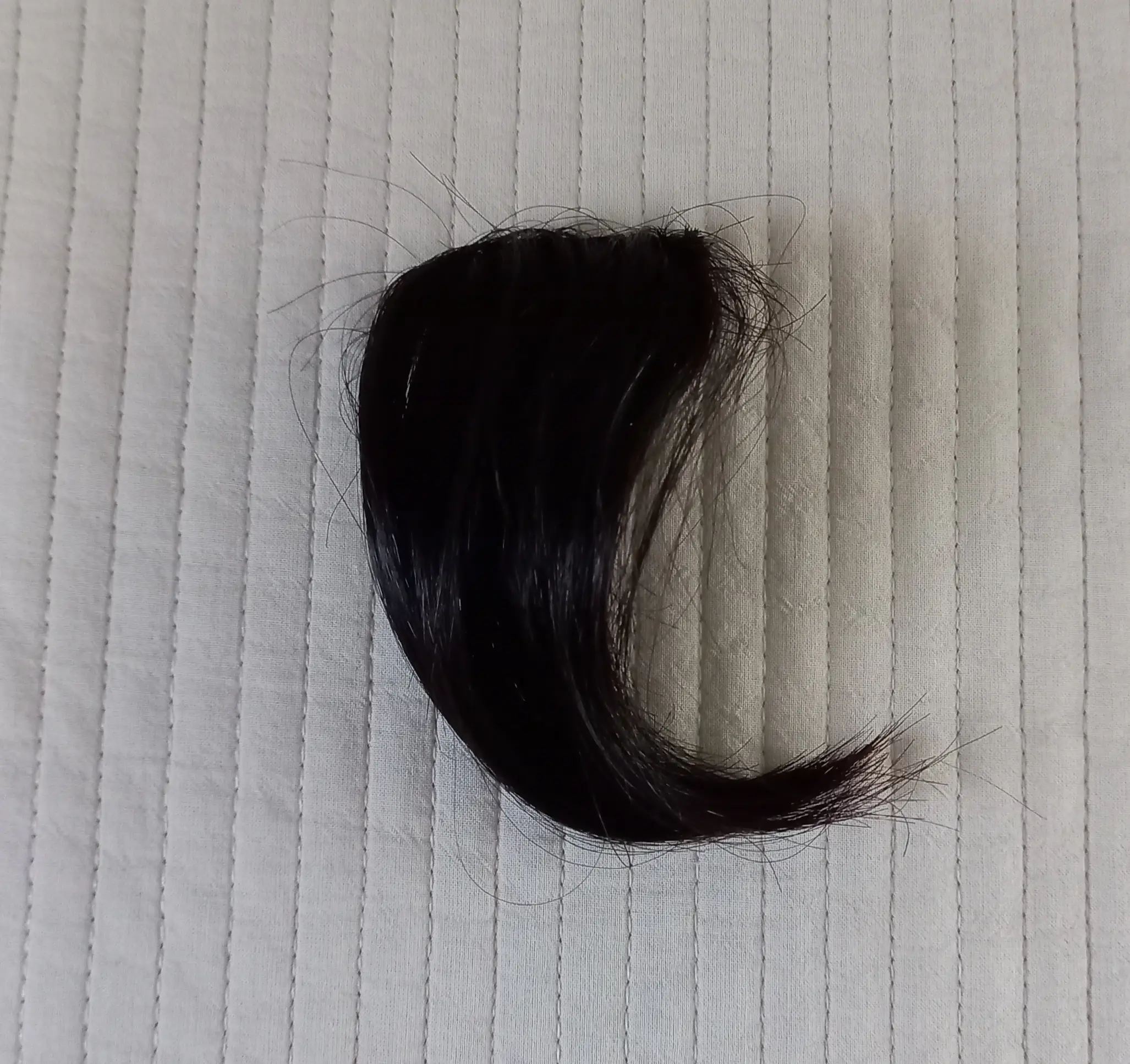 선택된 언니의파우치 리뷰 이미지 - [시스루뱅 테일 앞머리 가발 브라운]