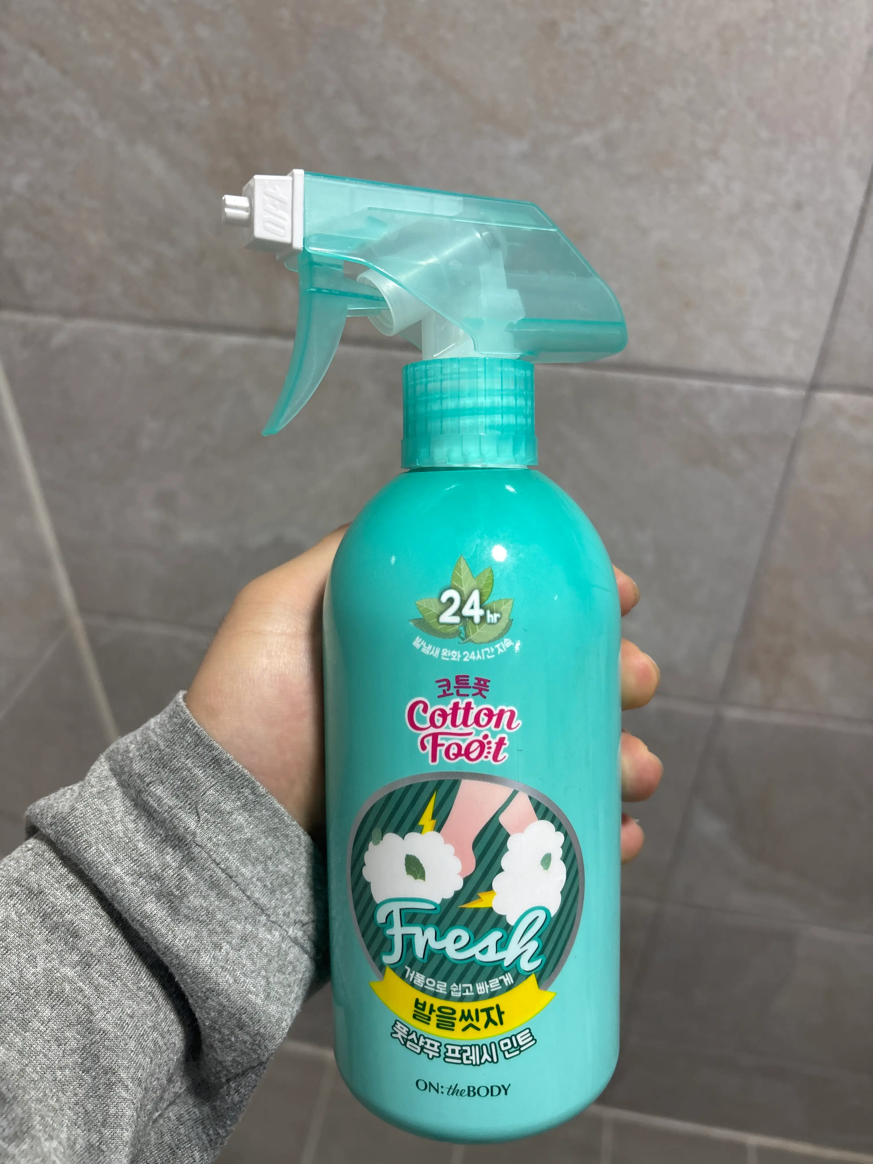 선택된 언니의파우치 리뷰 이미지 - [코튼풋 발을씻자 풋샴푸 프레시 민트]
